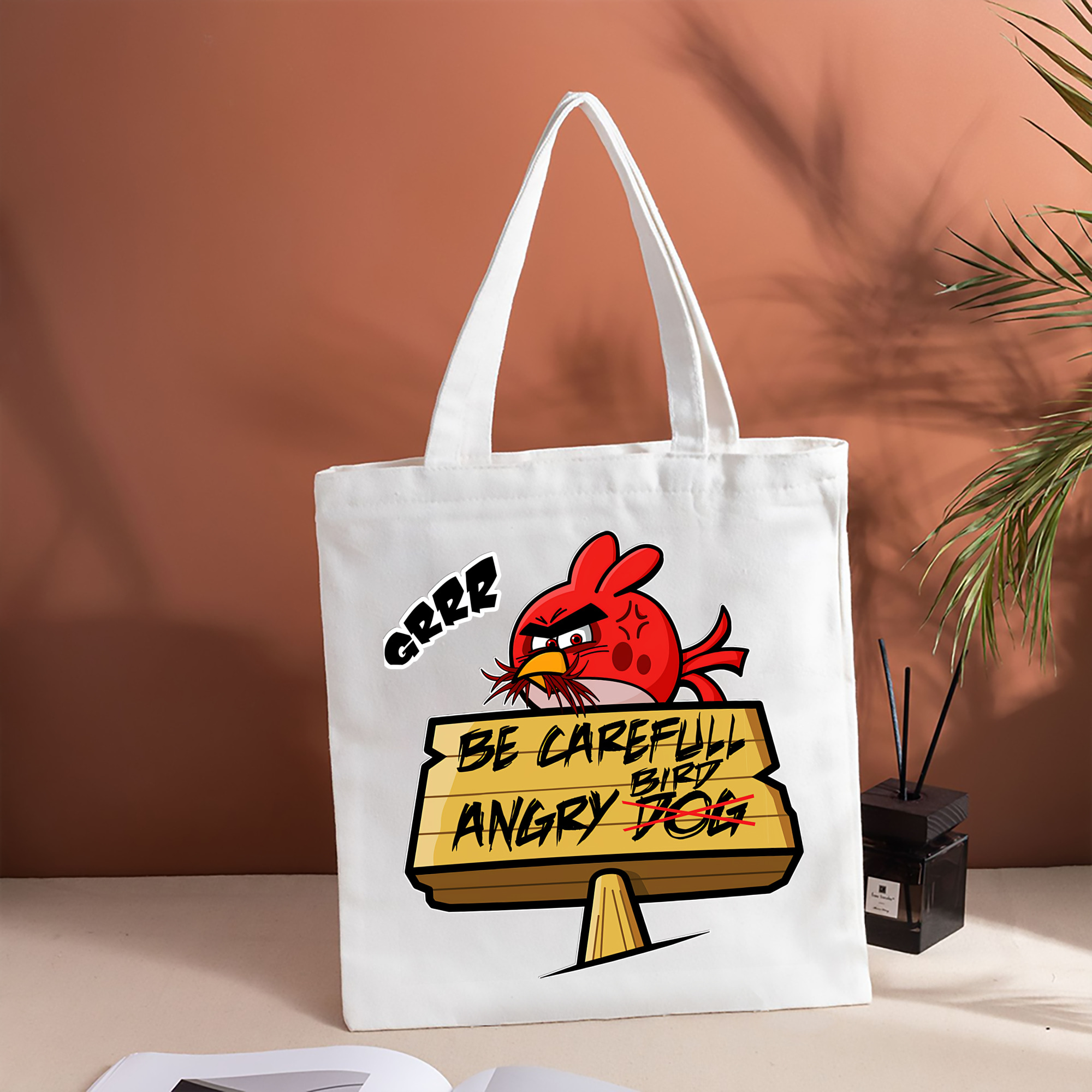 Angry Birds アングリーバード 縦型キャンバス生地手提げバッグ　トートバッグ