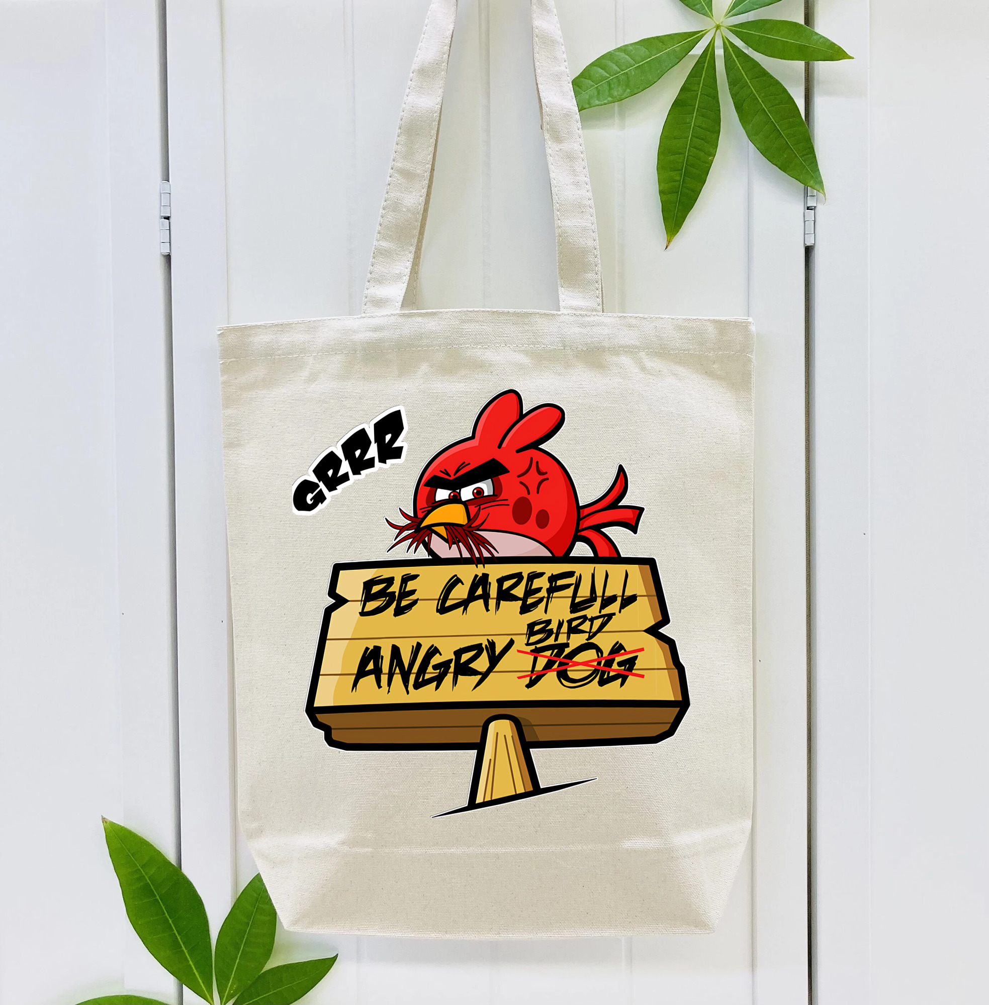 Angry Birds アングリーバード 縦型キャンバス生地手提げバッグ　トートバッグ