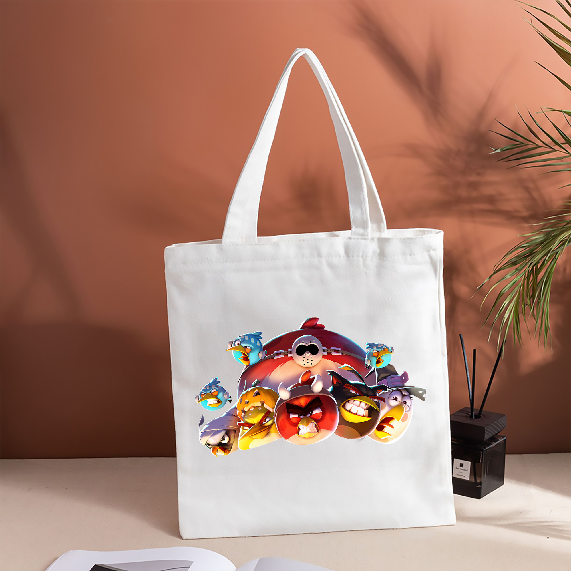 Angry Birds アングリーバード 縦型キャンバス生地手提げバッグ　トートバッグ