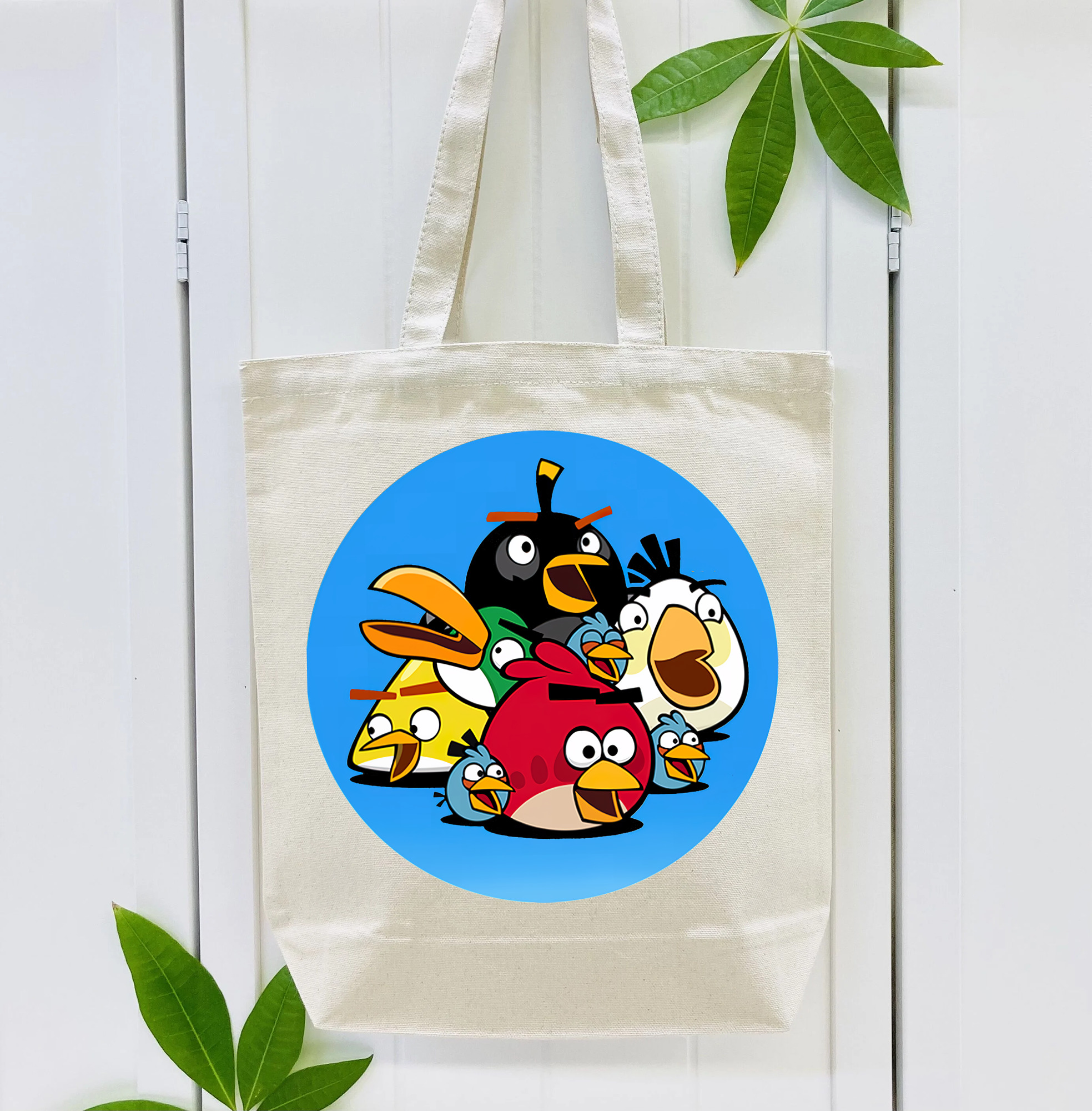 Angry Birds アングリーバード 縦型キャンバス生地手提げバッグ　トートバッグ