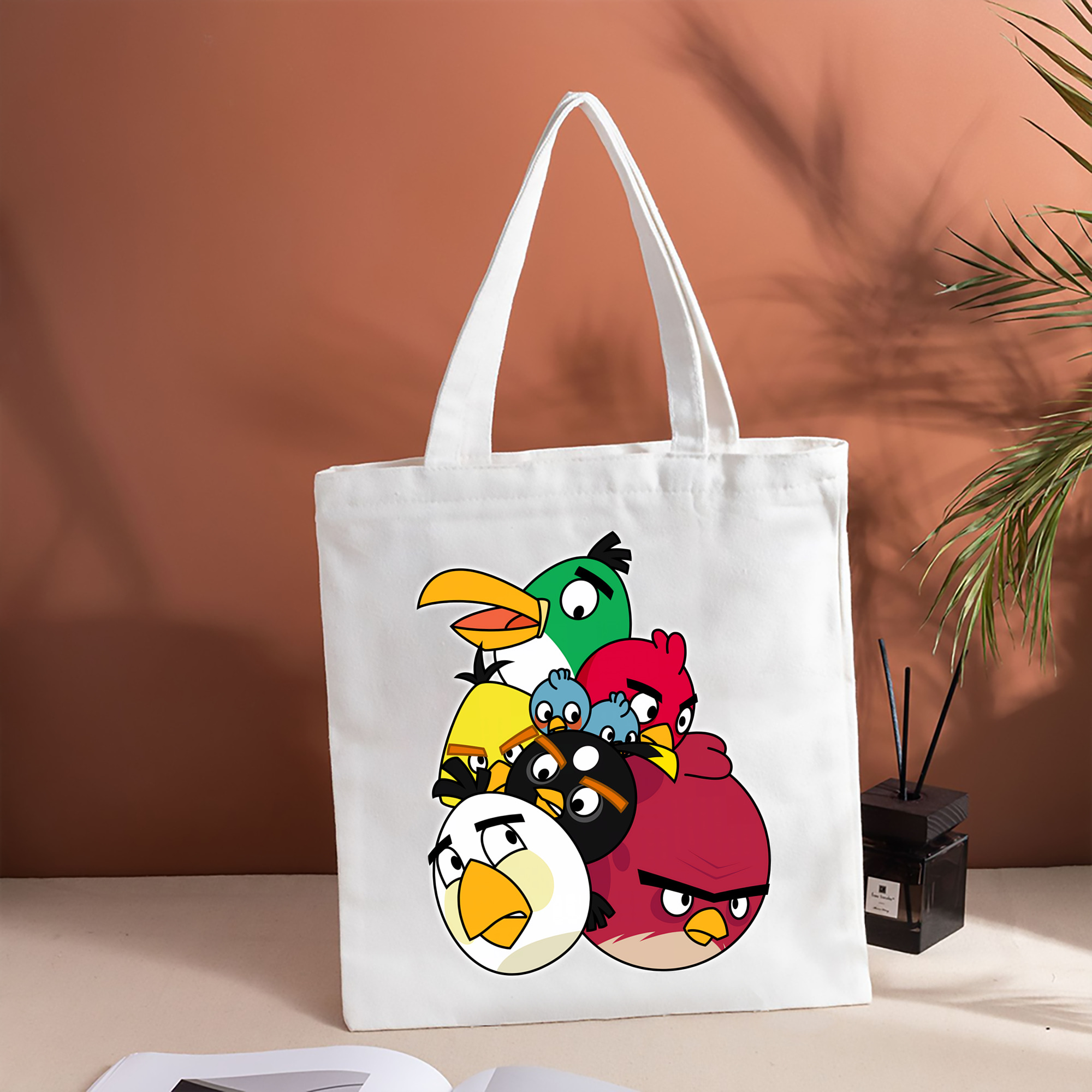 Angry Birds アングリーバード 縦型キャンバス生地手提げバッグ　トートバッグ