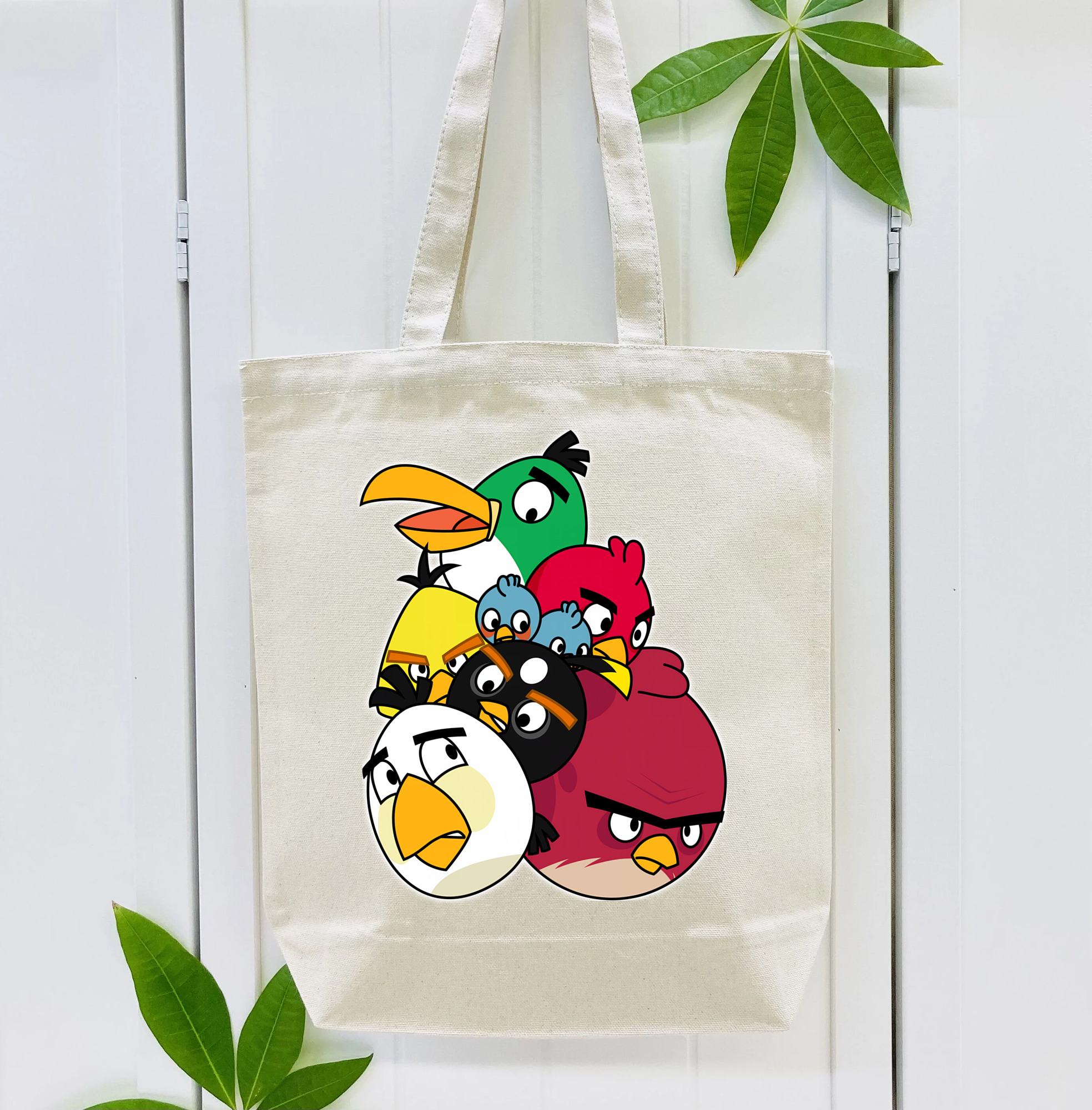 Angry Birds アングリーバード 縦型キャンバス生地手提げバッグ　トートバッグ