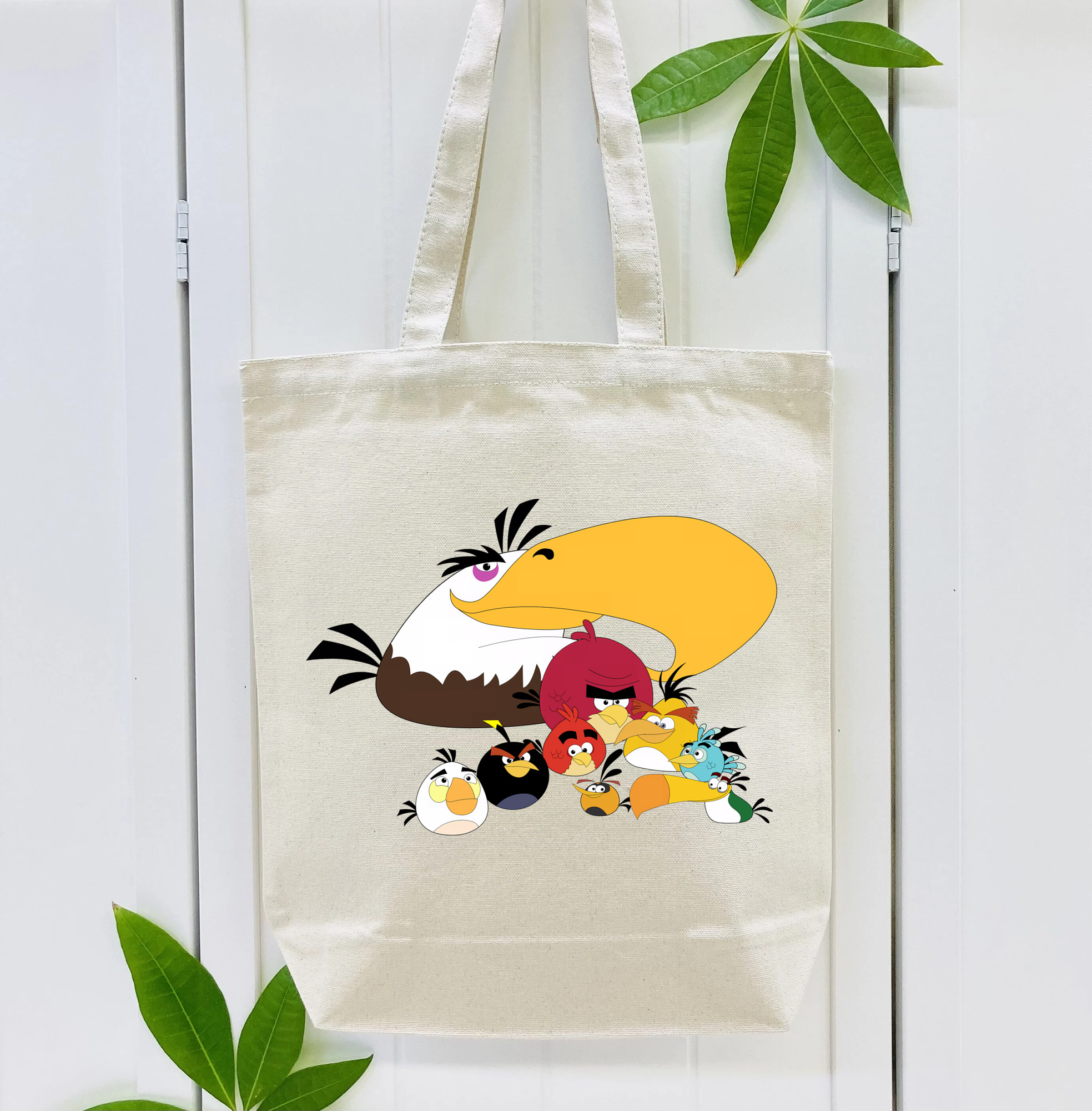 Angry Birds アングリーバード 縦型キャンバス生地手提げバッグ　トートバッグ