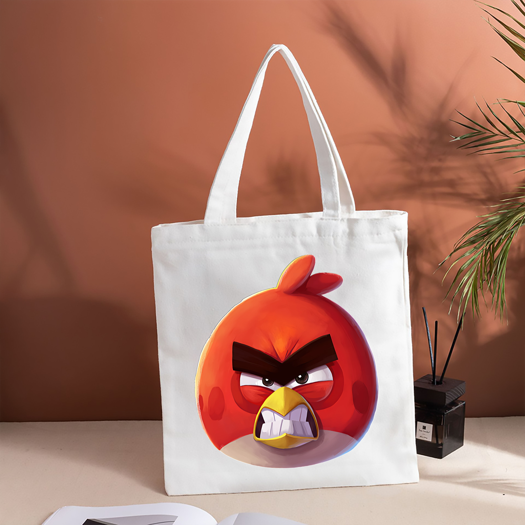 Angry Birds アングリーバード 縦型キャンバス生地手提げバッグ　トートバッグ
