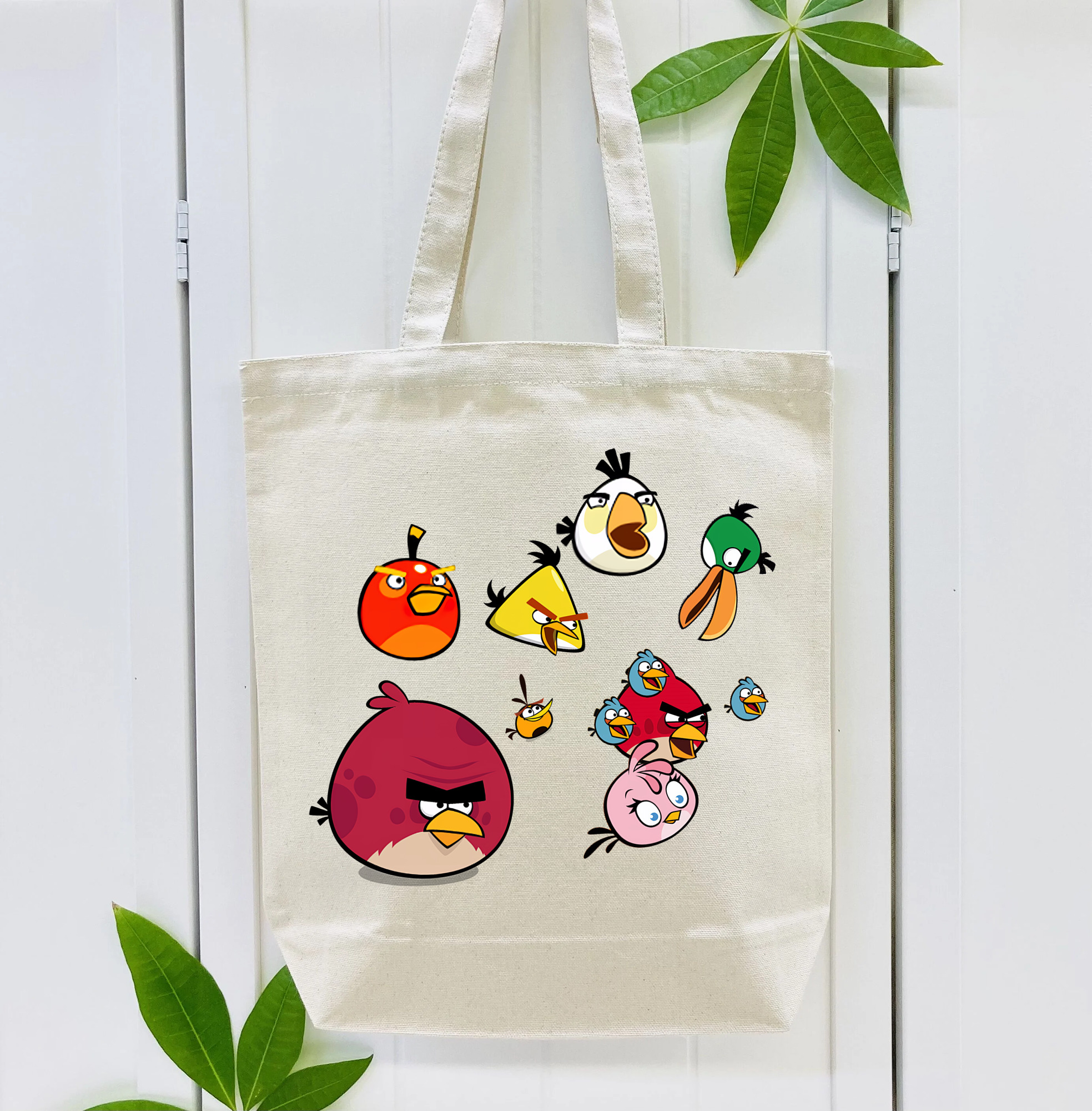 Angry Birds アングリーバード 縦型キャンバス生地手提げバッグ　トートバッグ