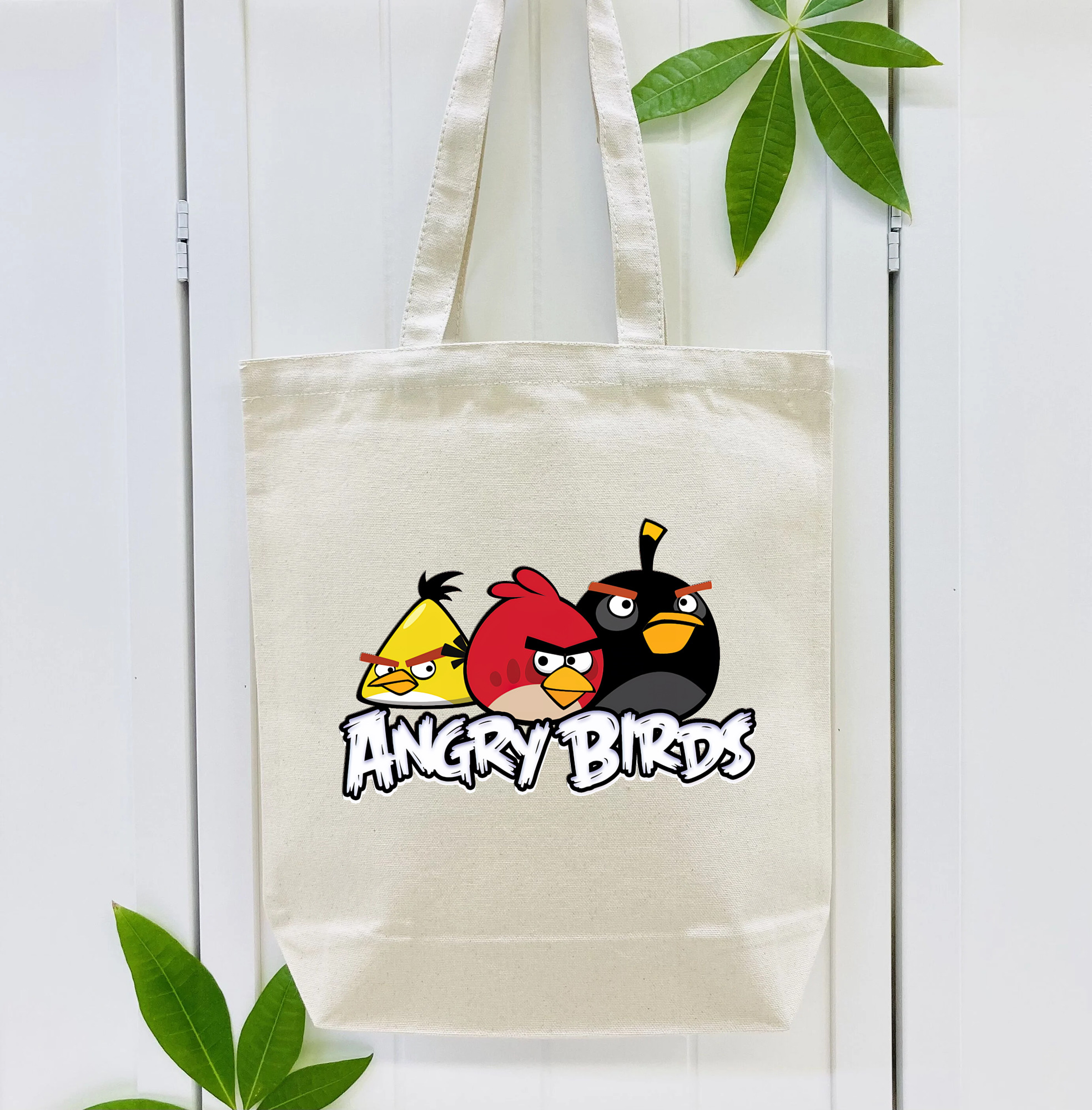 Angry Birds アングリーバード 縦型キャンバス生地手提げバッグ　トートバッグ