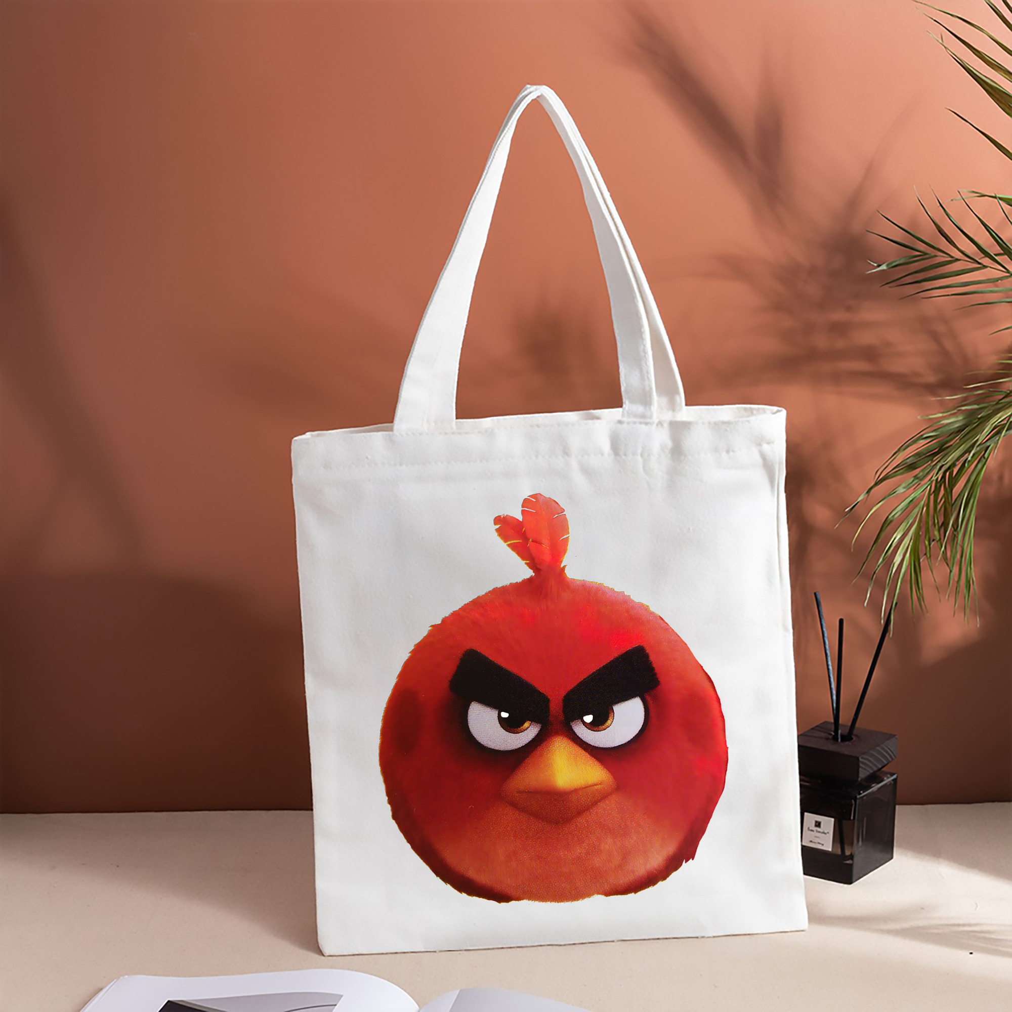 Angry Birds アングリーバード 縦型キャンバス生地手提げバッグ　トートバッグ
