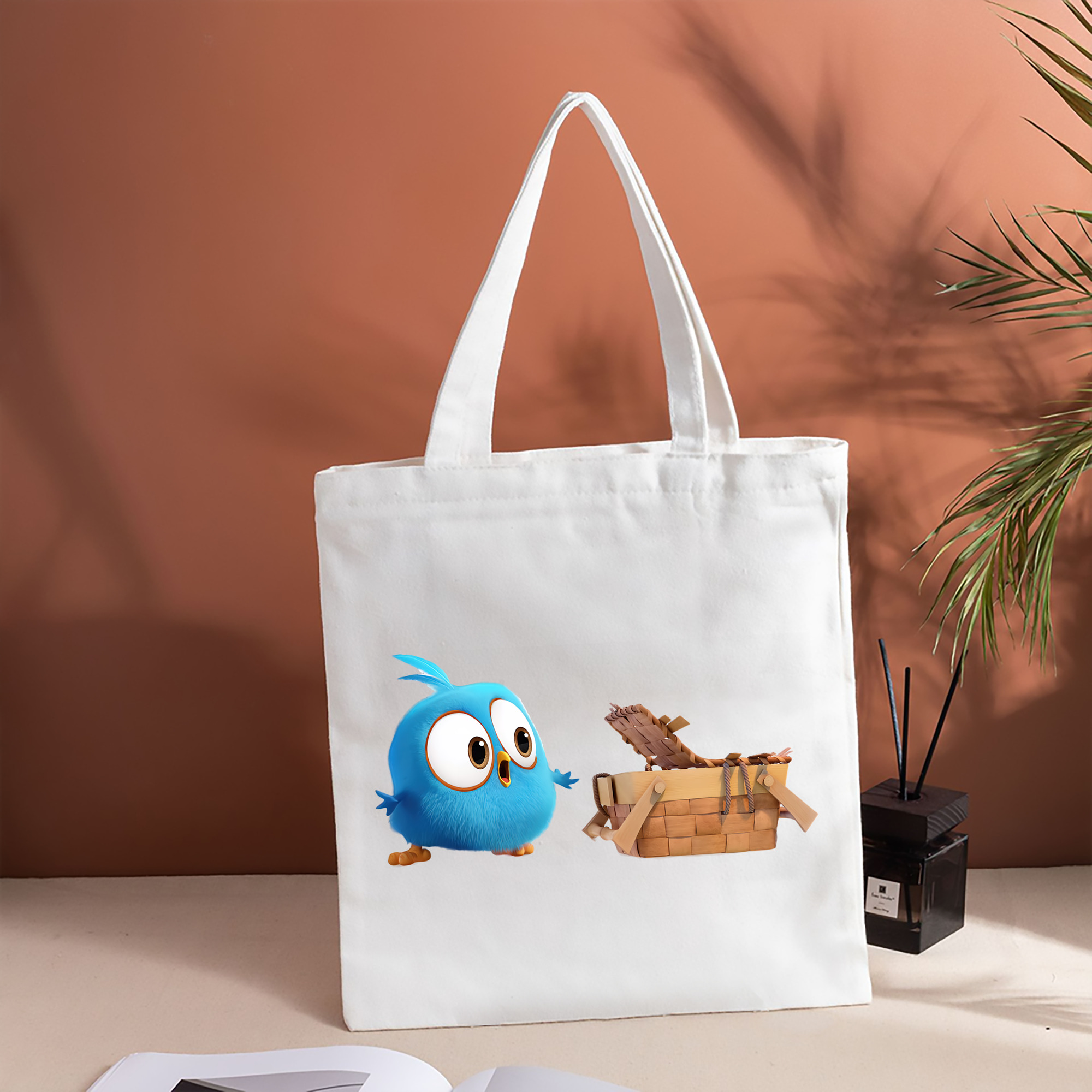 Angry Birds アングリーバード 縦型キャンバス生地手提げバッグ　トートバッグ