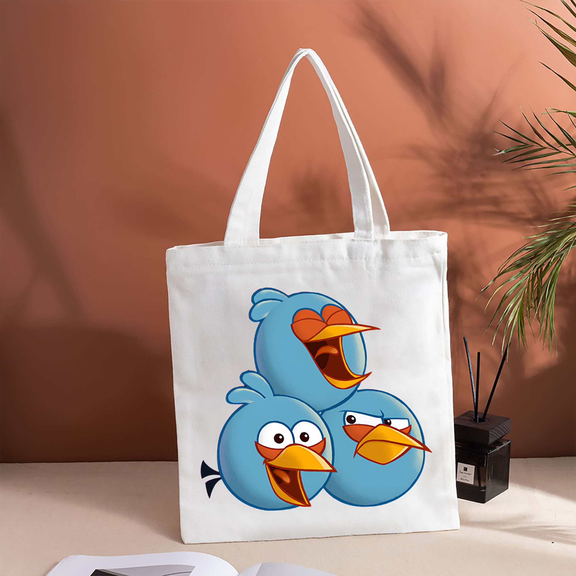 Angry Birds アングリーバード 縦型キャンバス生地手提げバッグ　トートバッグ