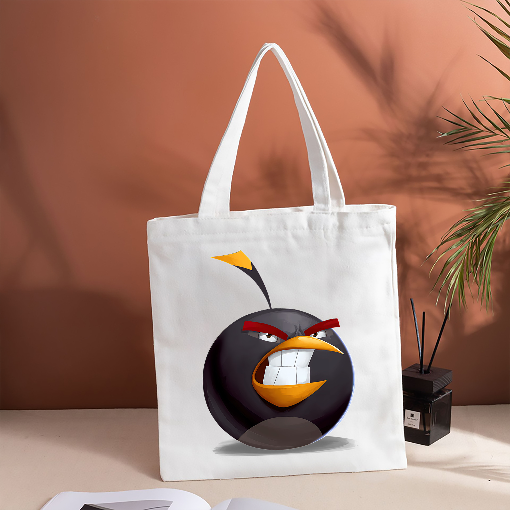 Angry Birds アングリーバード 縦型キャンバス生地手提げバッグ　トートバッグ