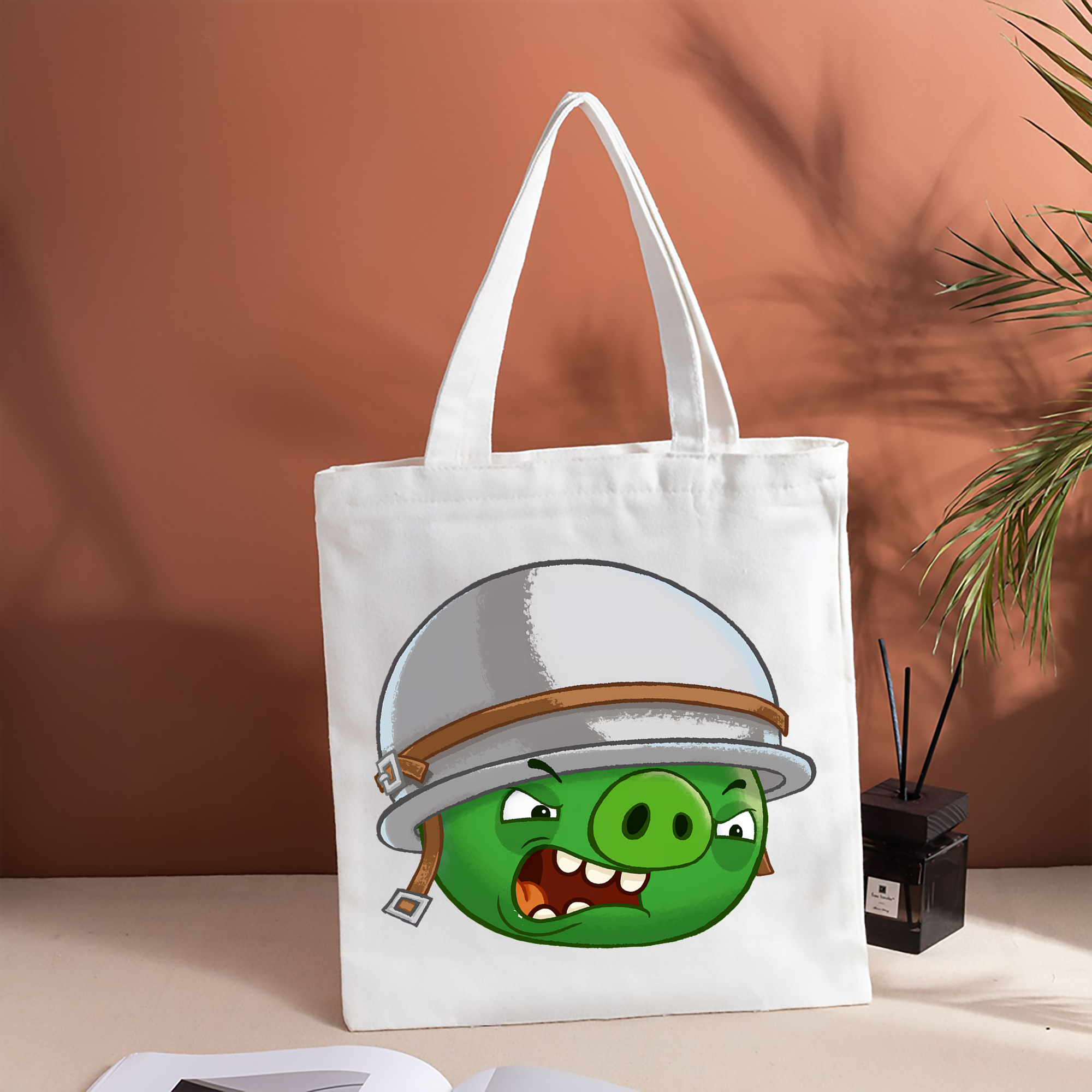 Angry Birds アングリーバード 縦型キャンバス生地手提げバッグ　トートバッグ