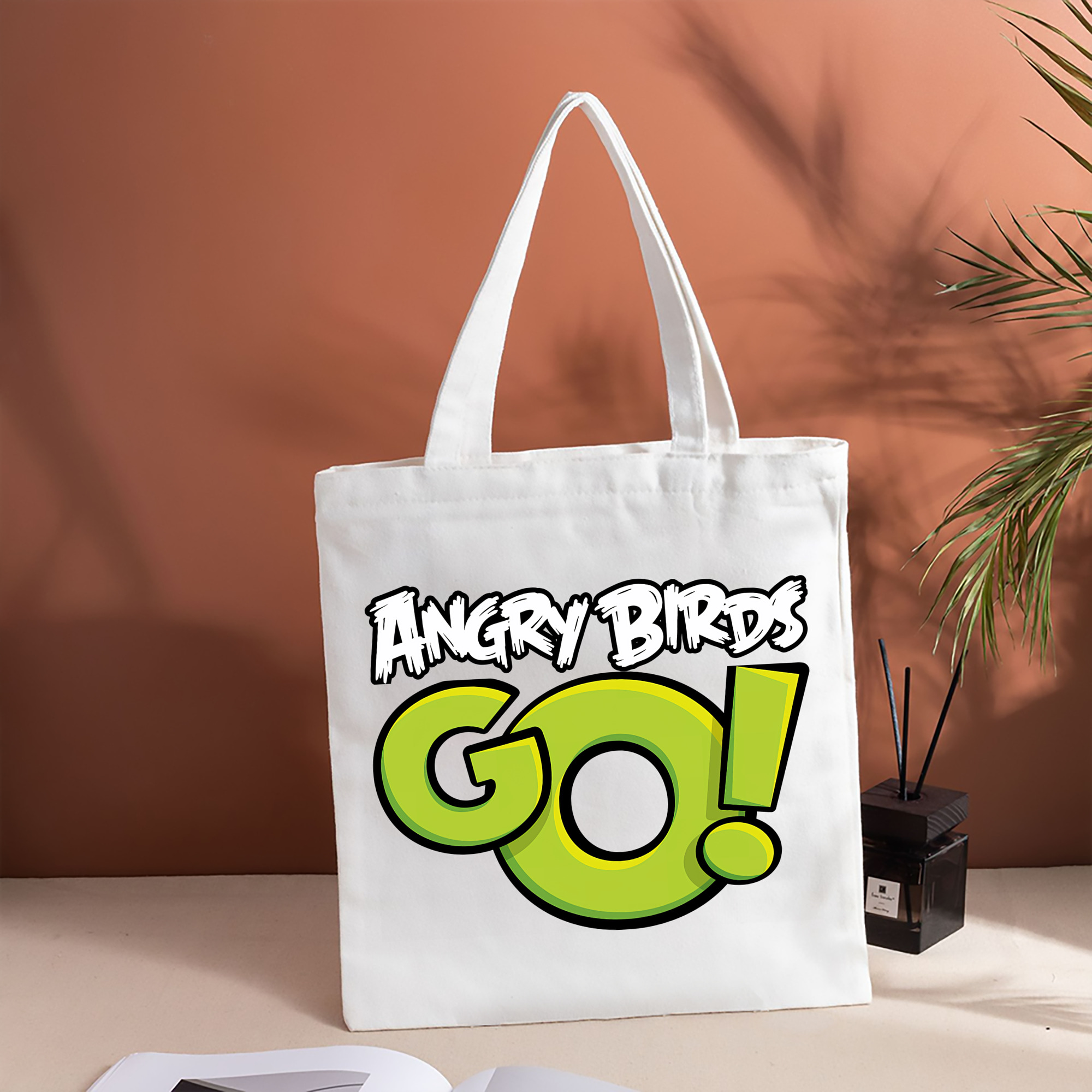Angry Birds アングリーバード 縦型キャンバス生地手提げバッグ　トートバッグ