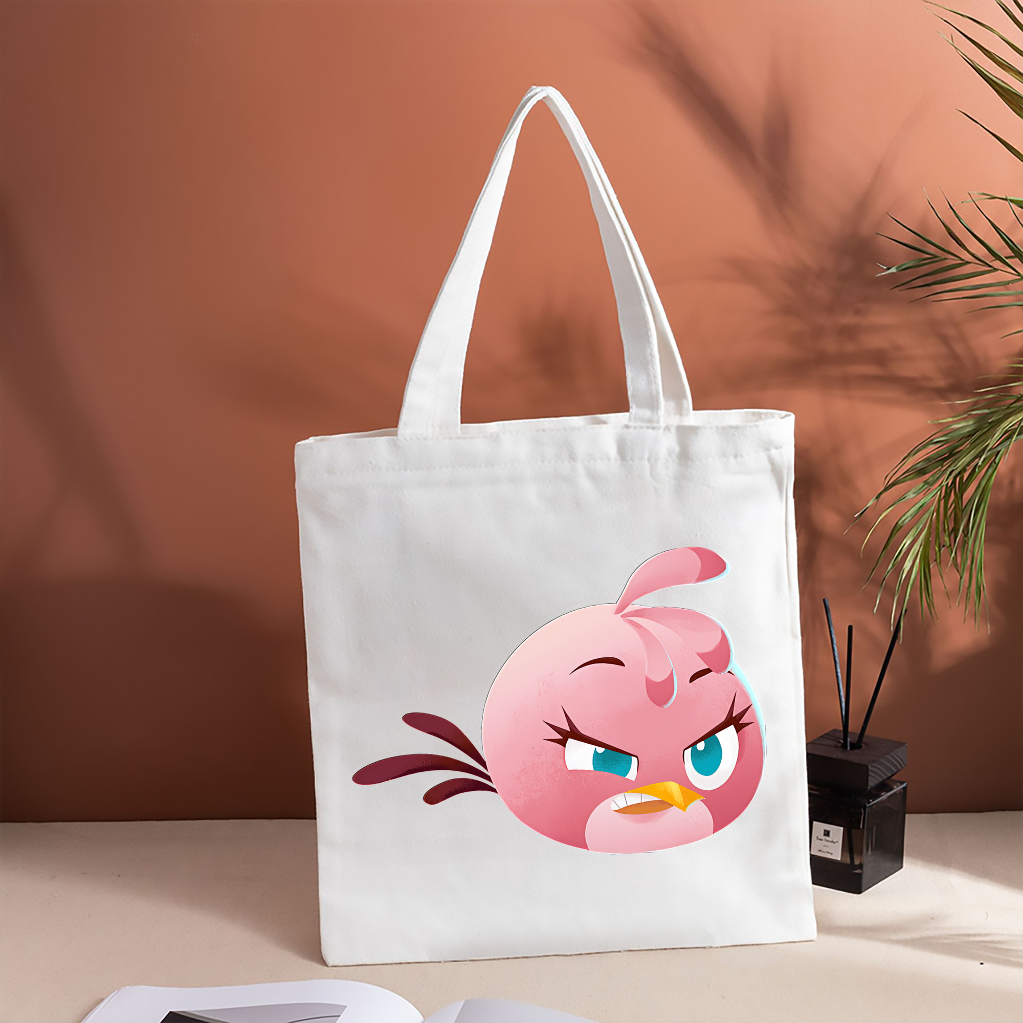Angry Birds アングリーバード 縦型キャンバス生地手提げバッグ　トートバッグ