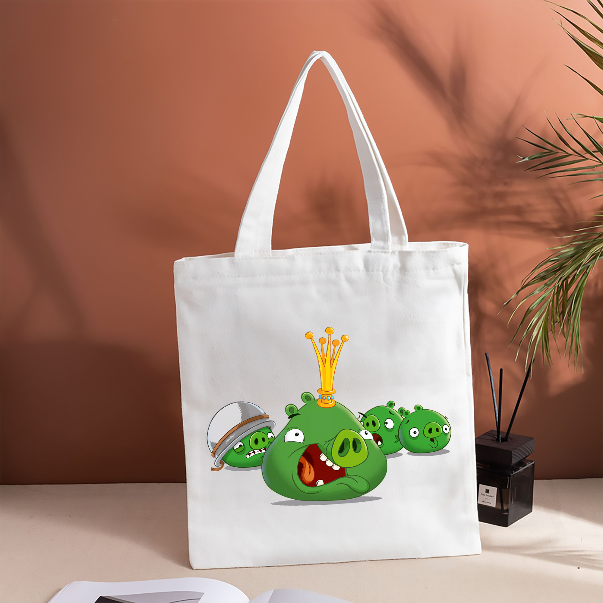 Angry Birds アングリーバード 縦型キャンバス生地手提げバッグ　トートバッグ