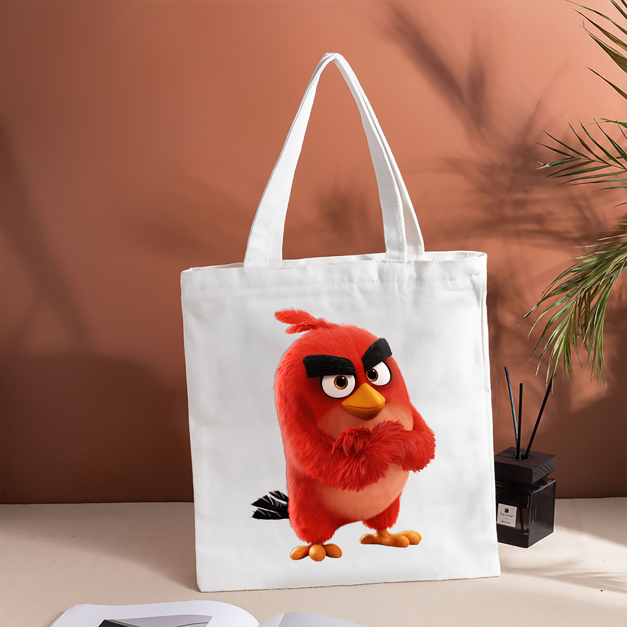 Angry Birds アングリーバード 縦型キャンバス生地手提げバッグ　トートバッグ