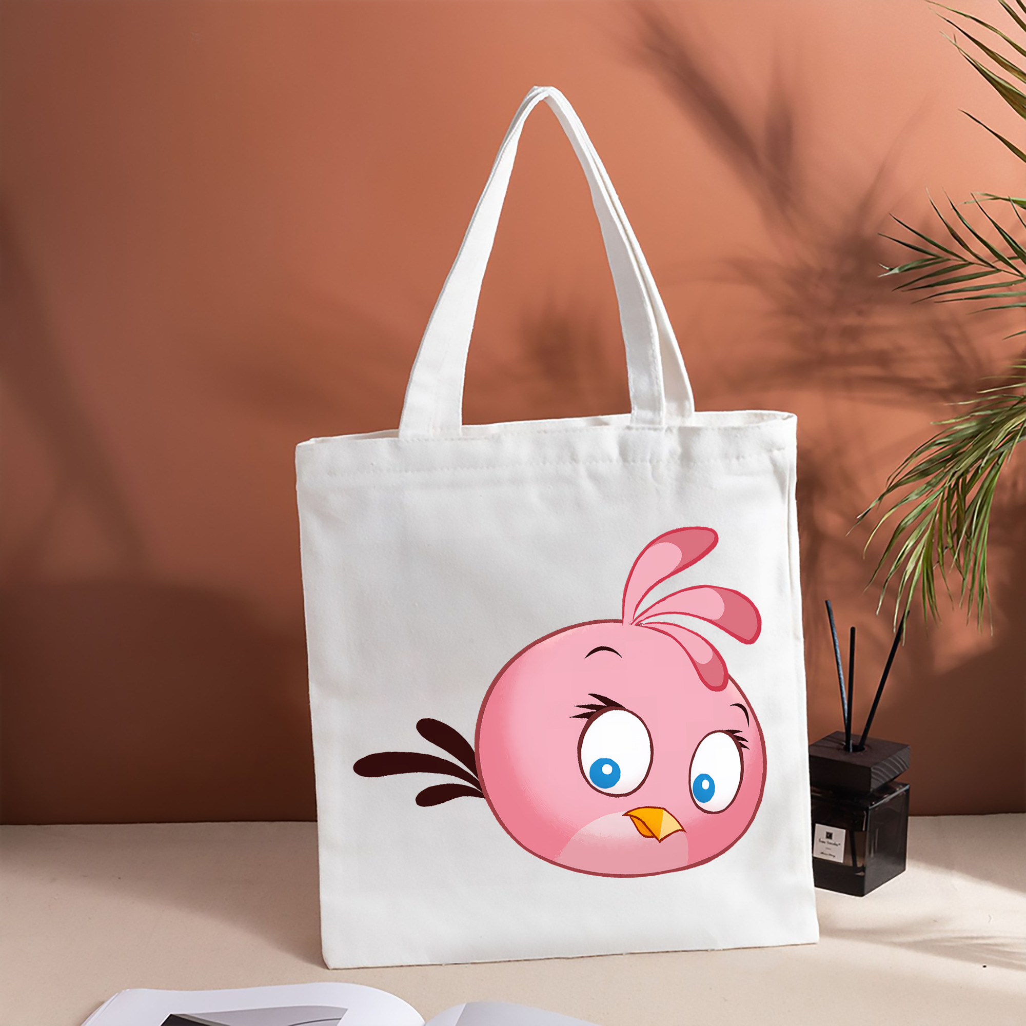 Angry Birds アングリーバード 縦型キャンバス生地手提げバッグ　トートバッグ