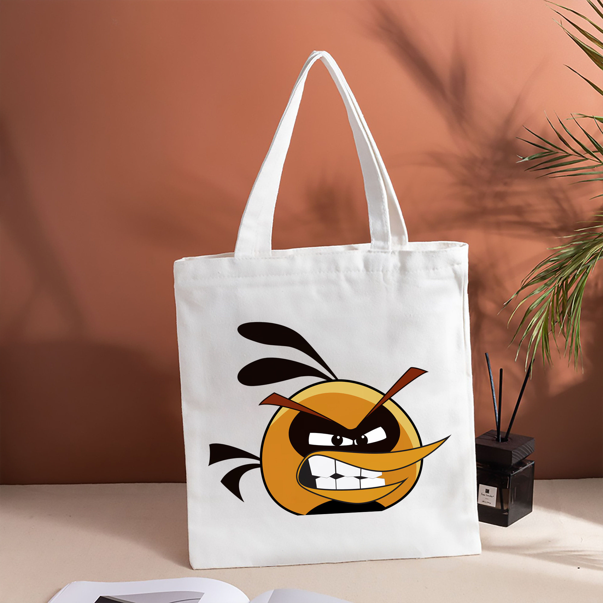 Angry Birds アングリーバード 縦型キャンバス生地手提げバッグ　トートバッグ