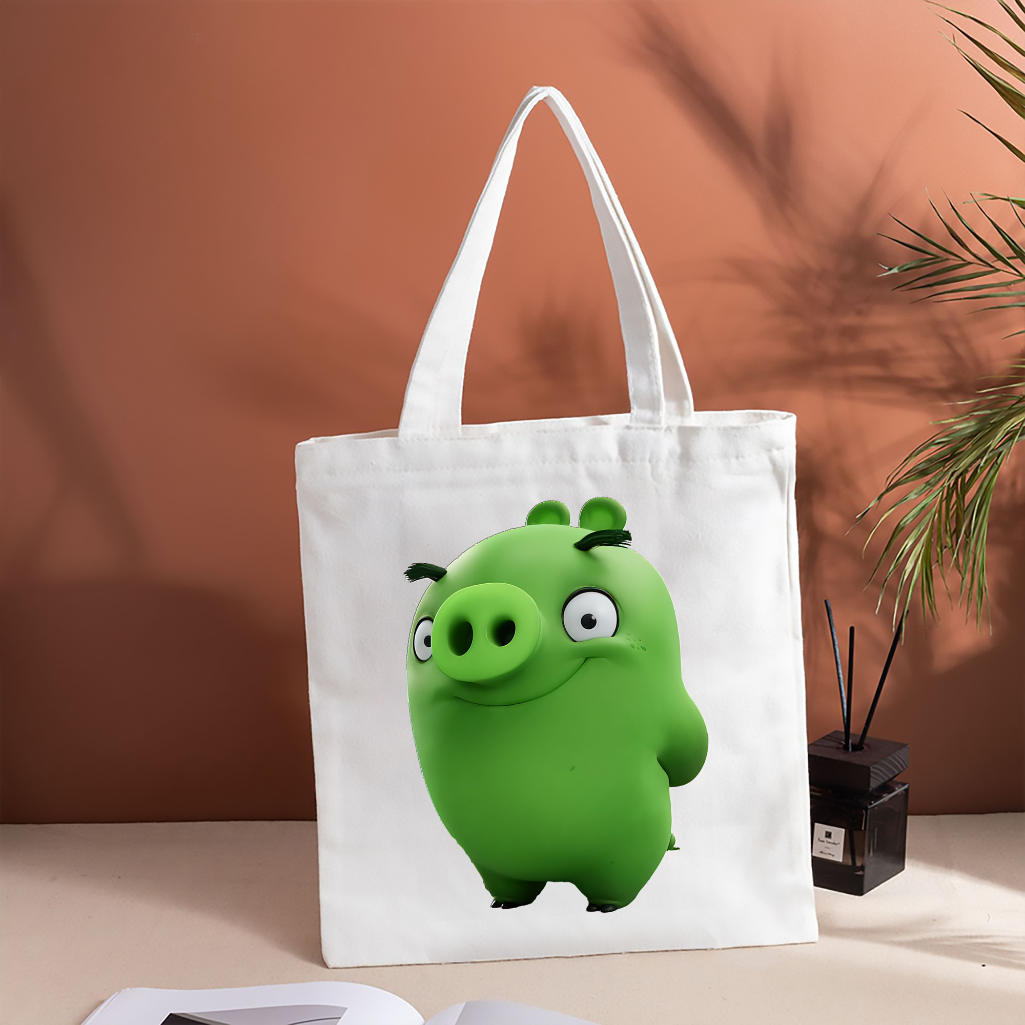 Angry Birds アングリーバード 縦型キャンバス生地手提げバッグ　トートバッグ