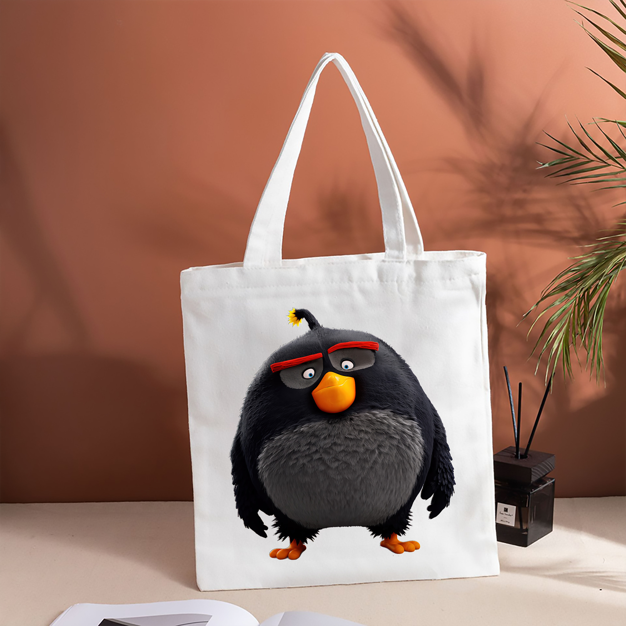 Angry Birds アングリーバード 縦型キャンバス生地手提げバッグ　トートバッグ