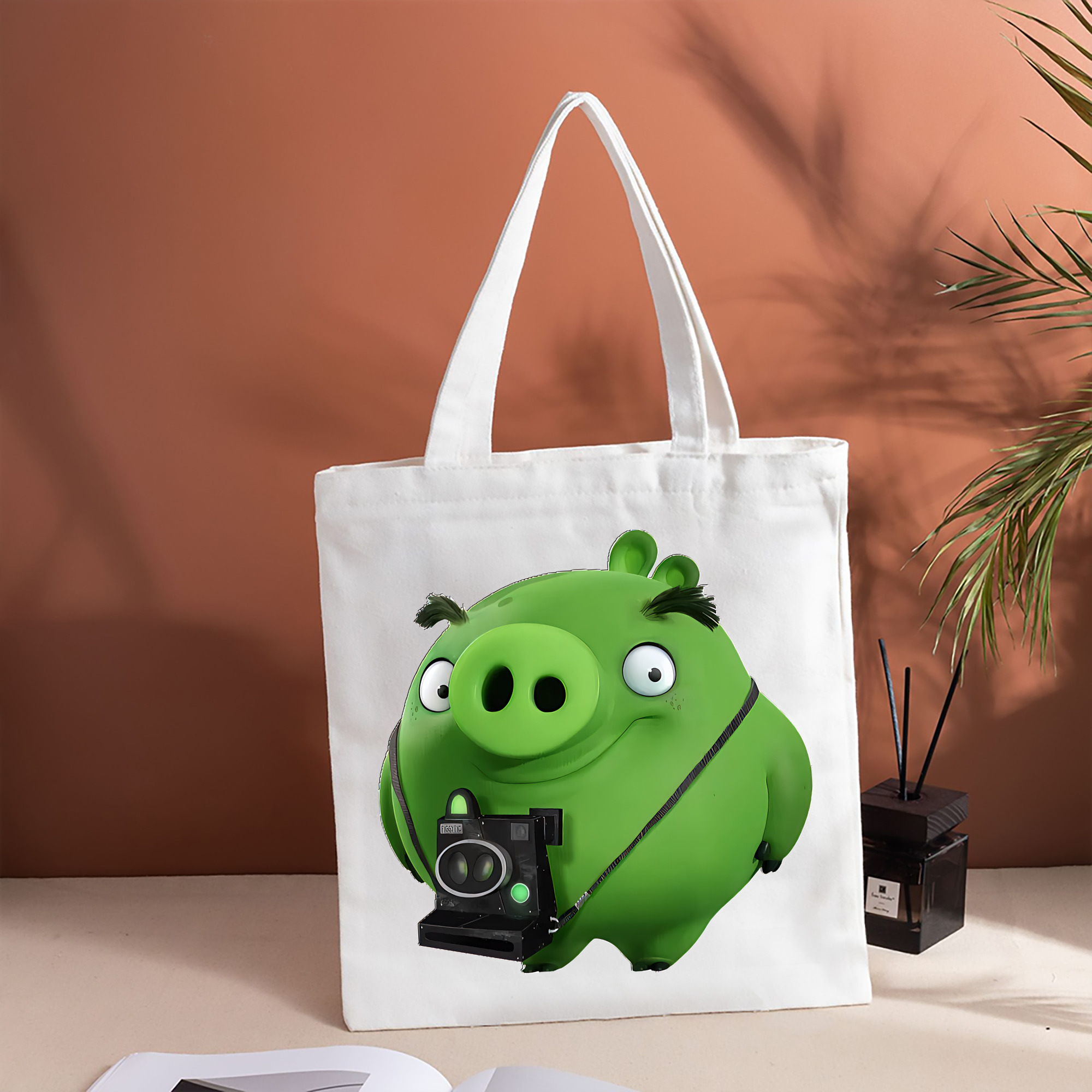 Angry Birds アングリーバード 縦型キャンバス生地手提げバッグ　トートバッグ