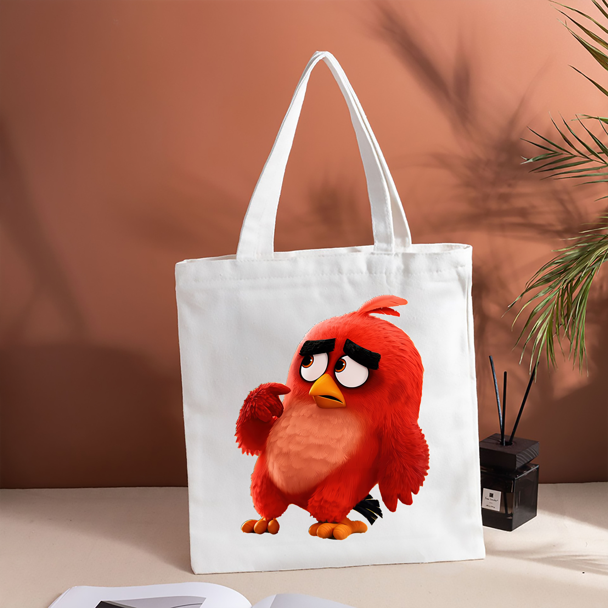 Angry Birds アングリーバード 縦型キャンバス生地手提げバッグ　トートバッグ