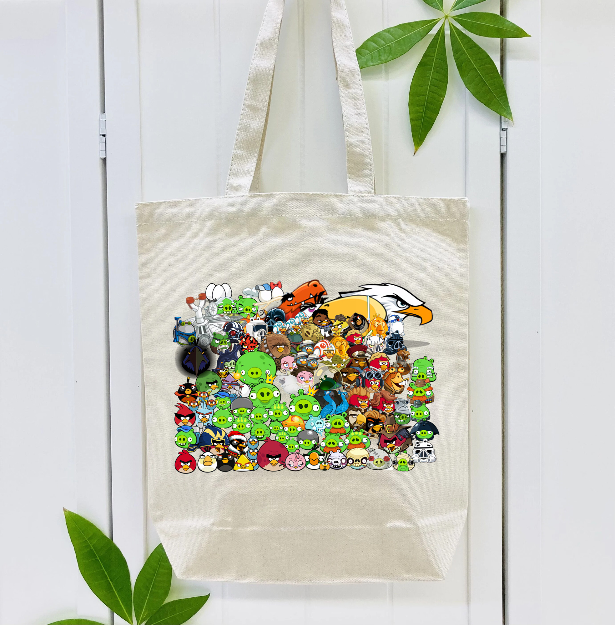 Angry Birds アングリーバード 縦型キャンバス生地手提げバッグ　トートバッグ