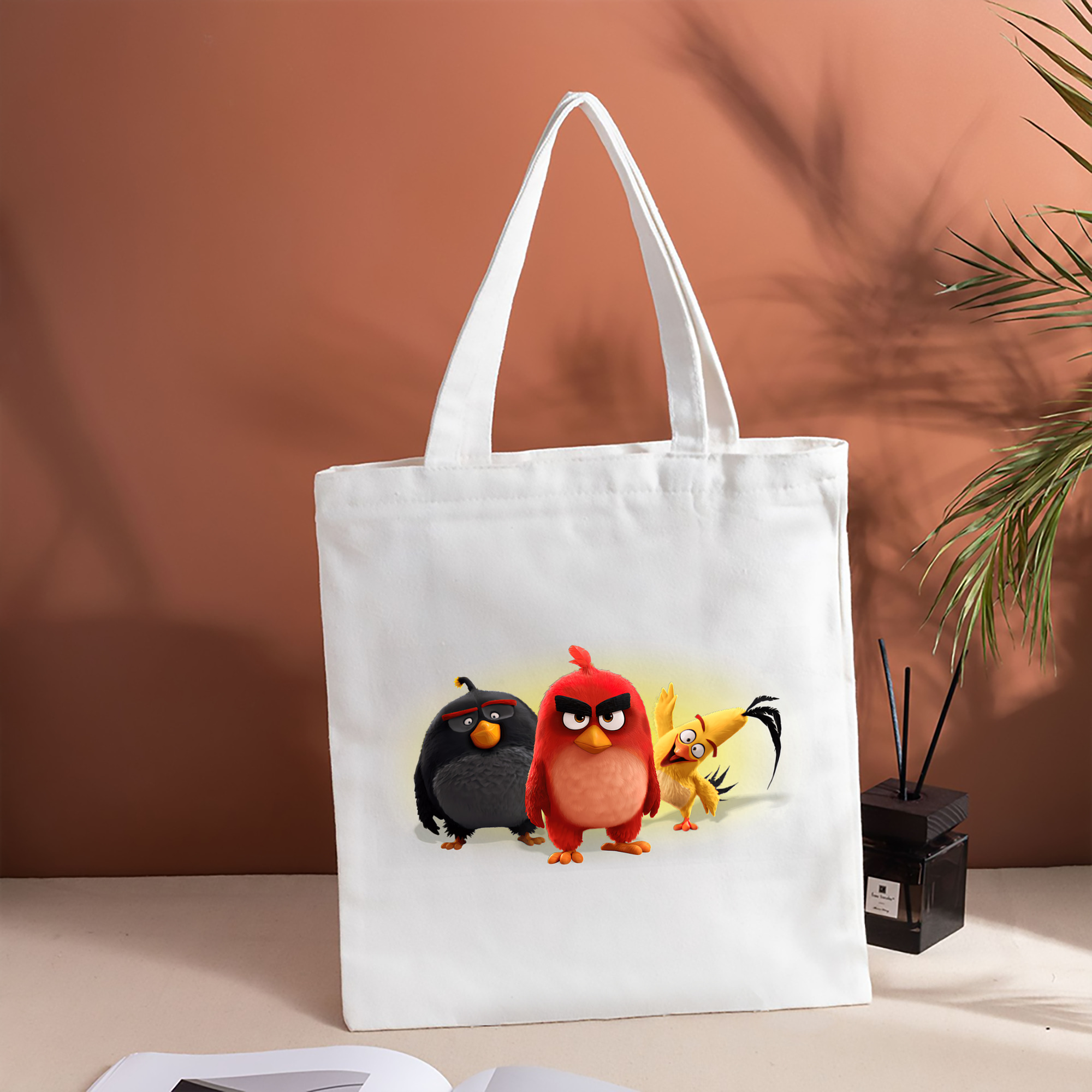 Angry Birds アングリーバード 縦型キャンバス生地手提げバッグ　トートバッグ