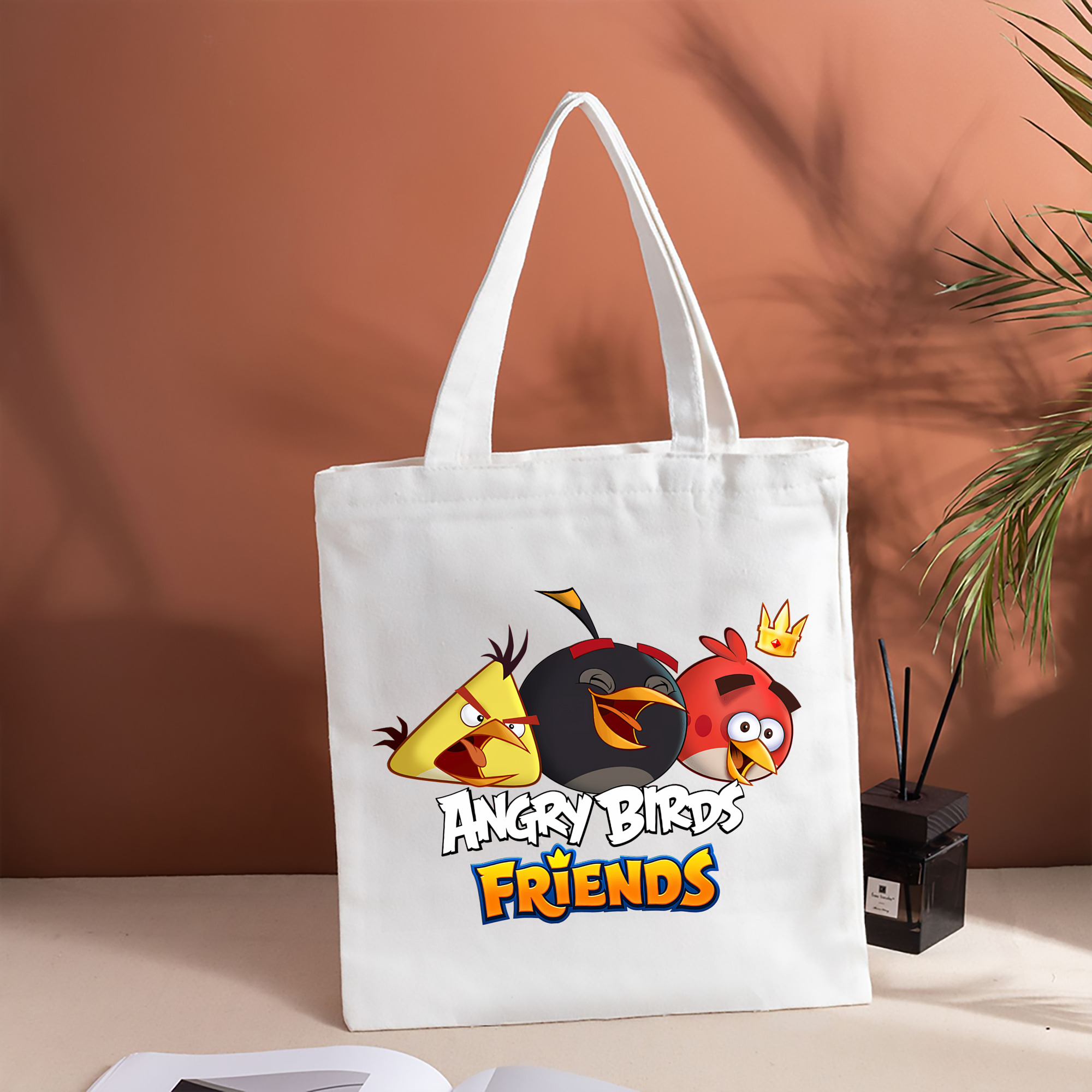 Angry Birds アングリーバード 縦型キャンバス生地手提げバッグ　トートバッグ