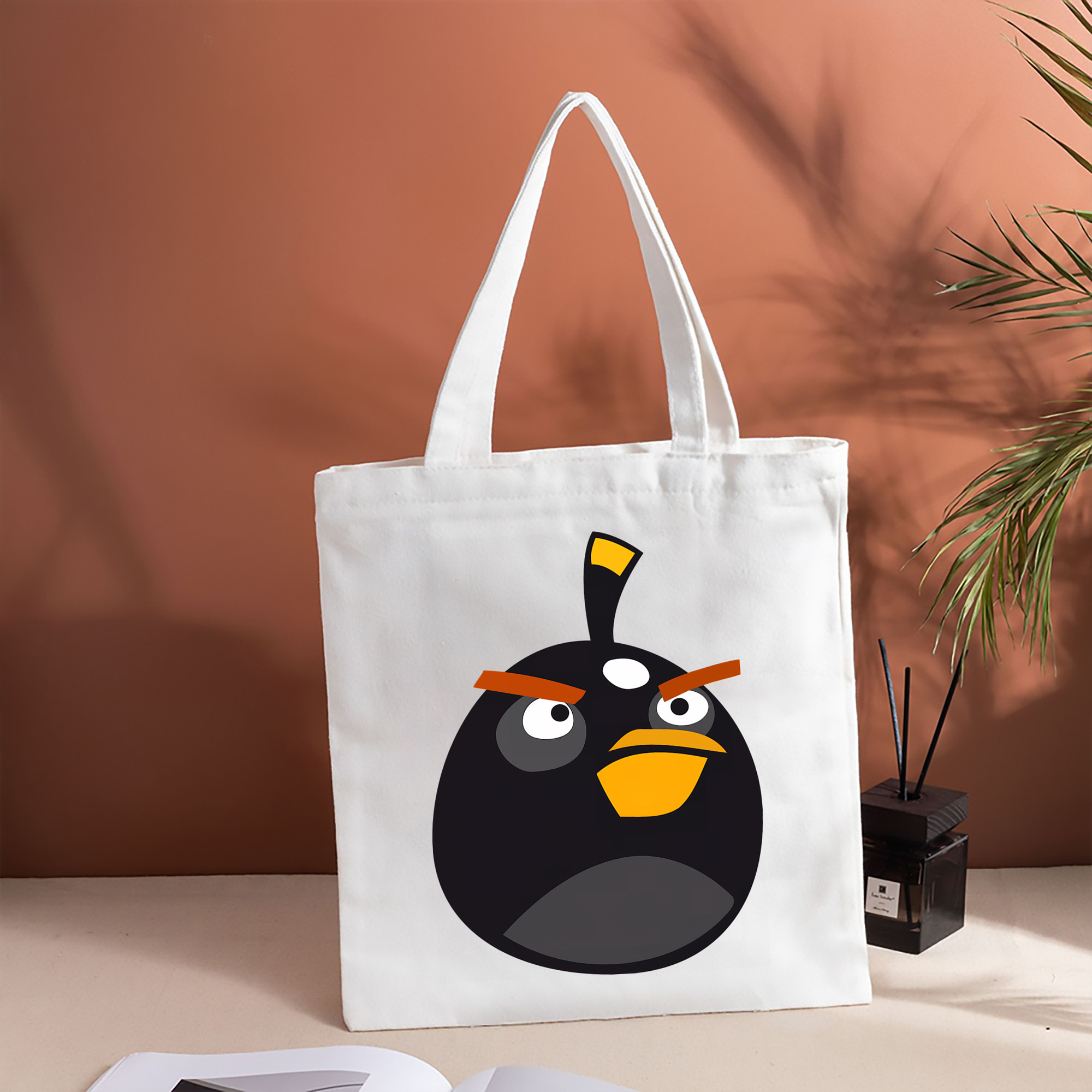 Angry Birds アングリーバード 縦型キャンバス生地手提げバッグ　トートバッグ