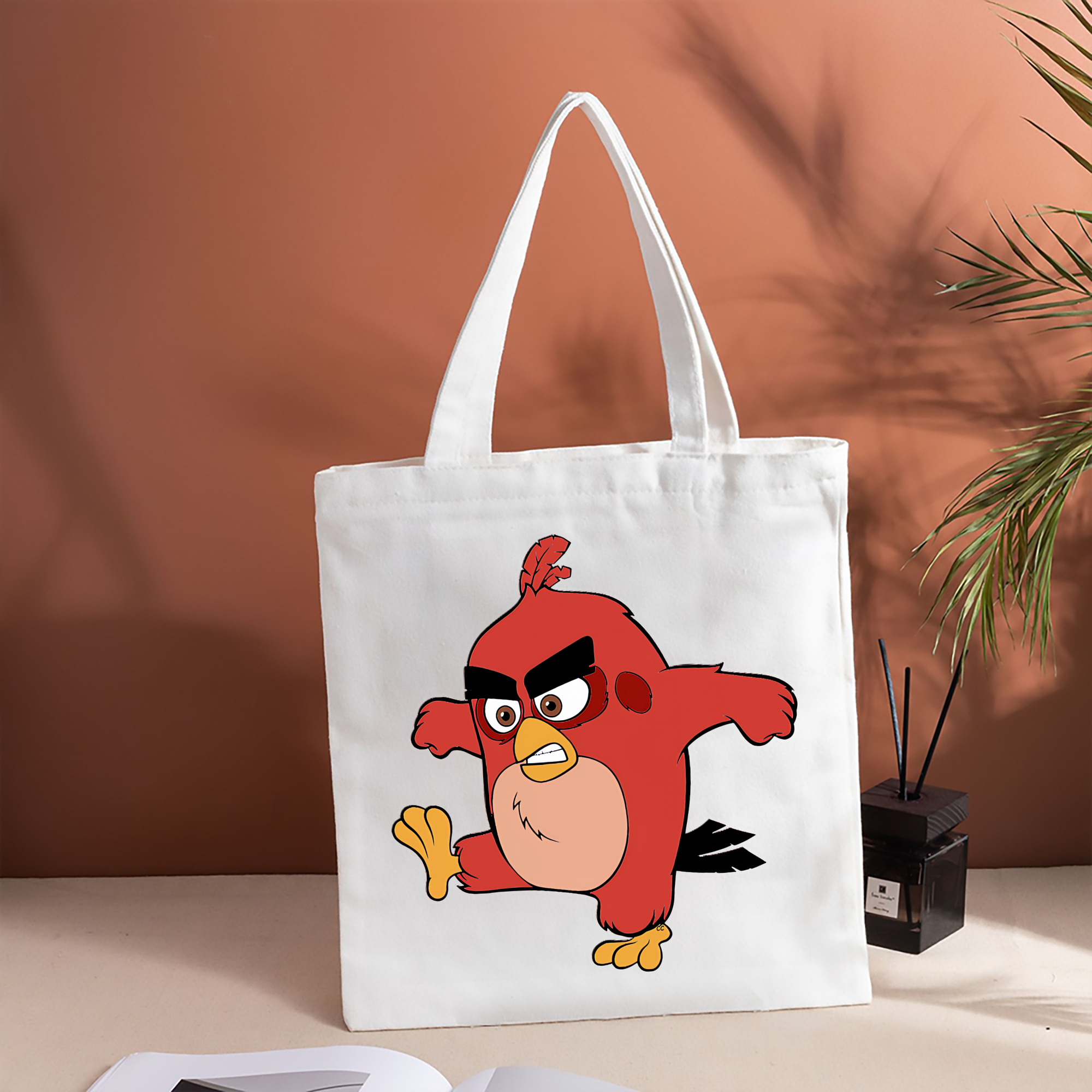 Angry Birds アングリーバード 縦型キャンバス生地手提げバッグ　トートバッグ