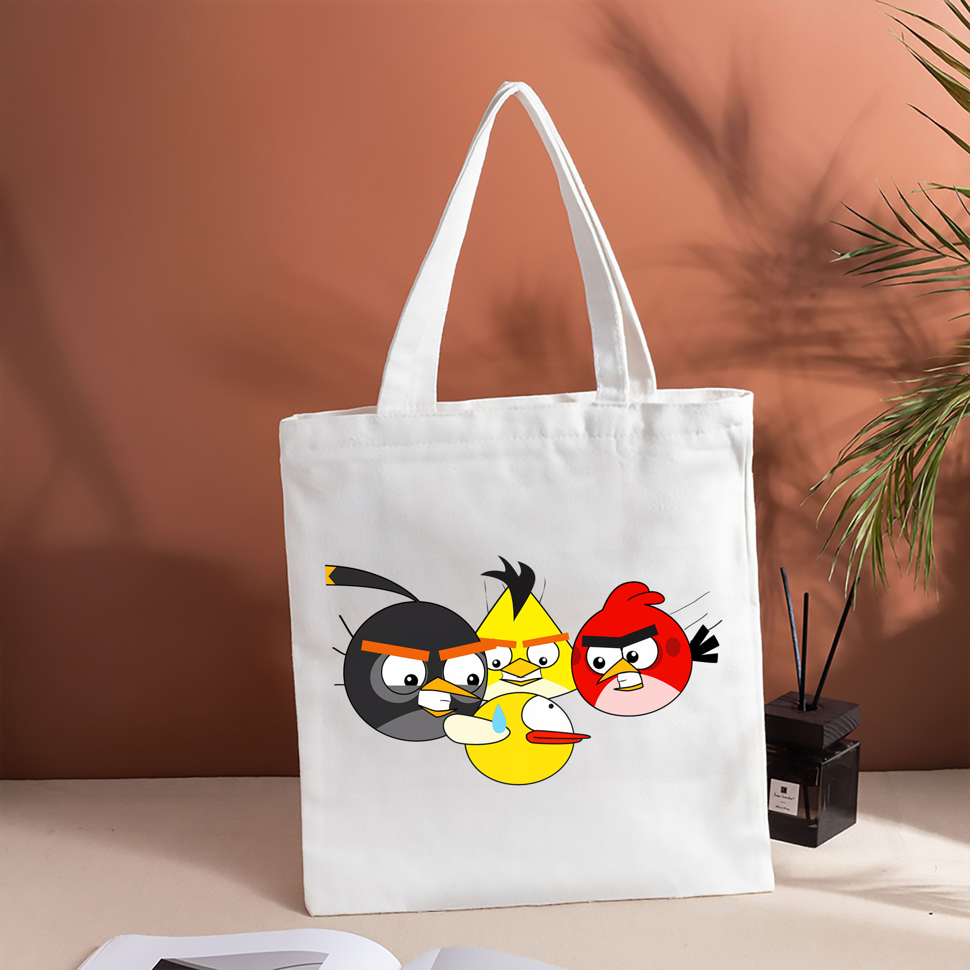 Angry Birds アングリーバード 縦型キャンバス生地手提げバッグ　トートバッグ