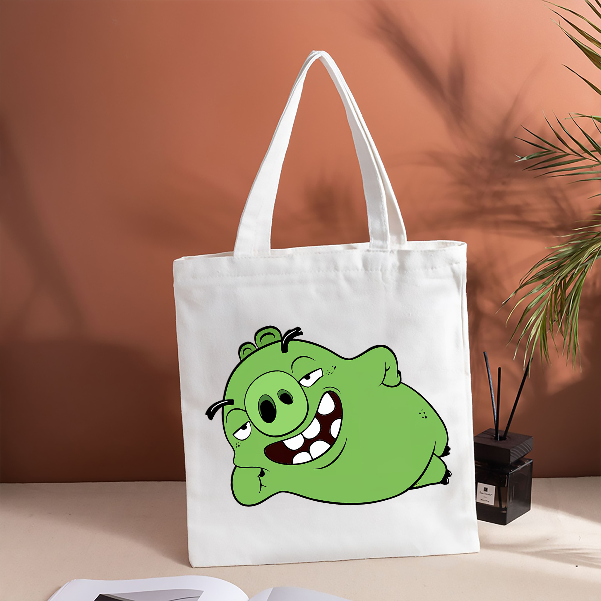Angry Birds アングリーバード 縦型キャンバス生地手提げバッグ　トートバッグ