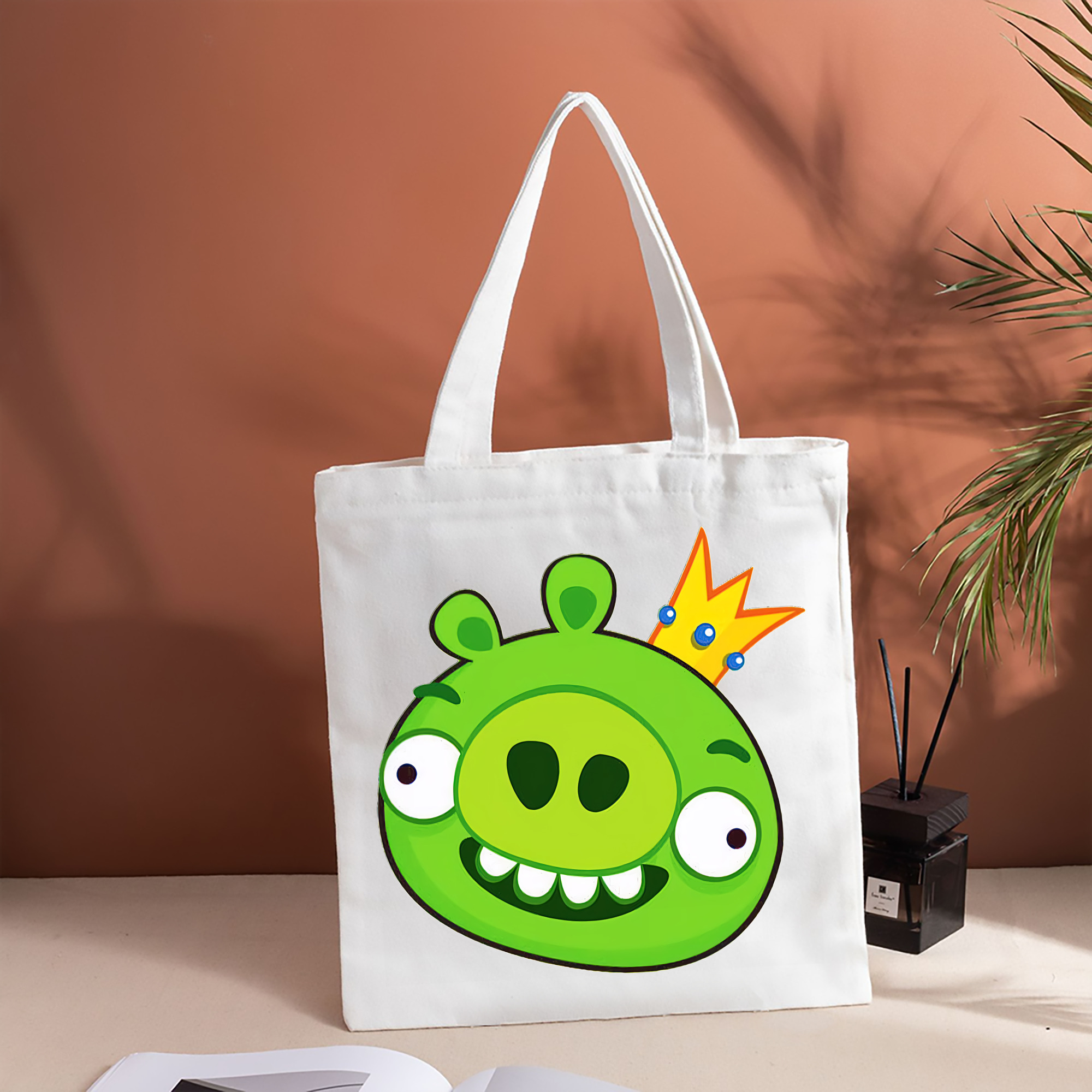 Angry Birds アングリーバード 縦型キャンバス生地手提げバッグ　トートバッグ