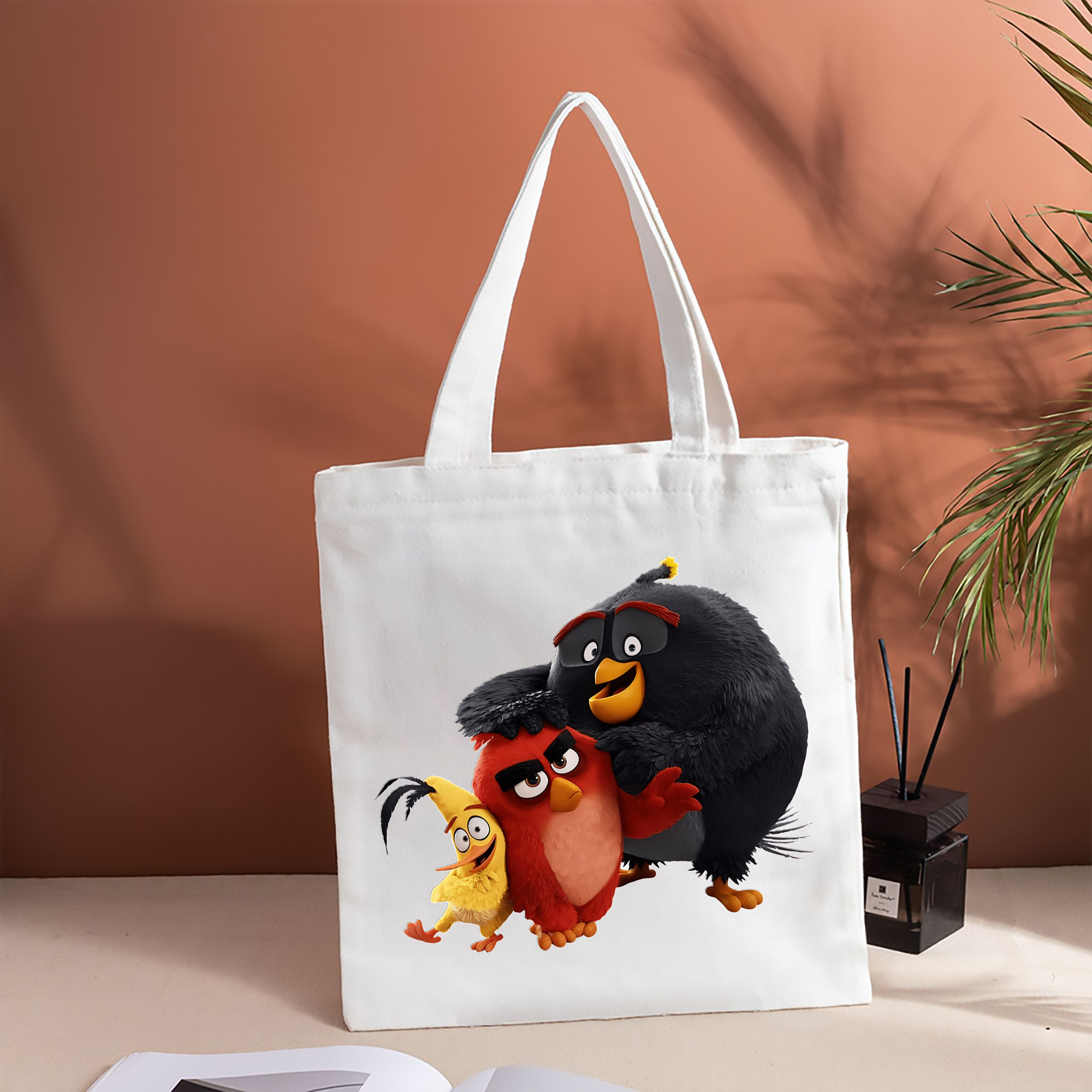 Angry Birds アングリーバード 縦型キャンバス生地手提げバッグ　トートバッグ