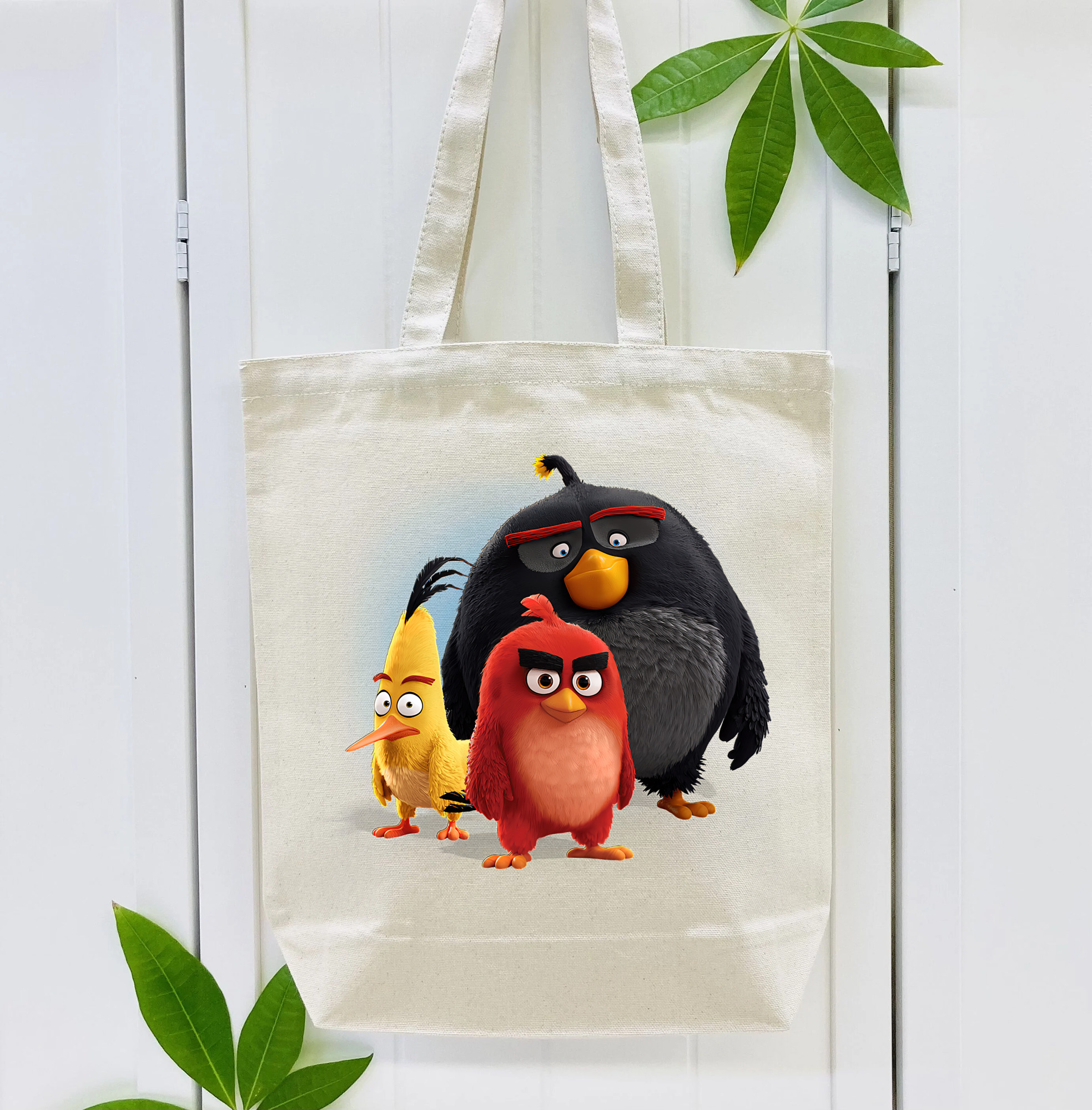 Angry Birds アングリーバード 縦型キャンバス生地手提げバッグ　トートバッグ