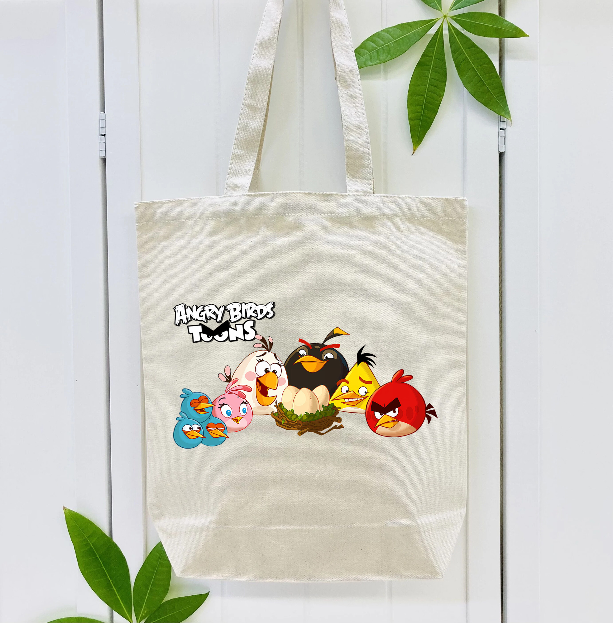 Angry Birds アングリーバード 縦型キャンバス生地手提げバッグ　トートバッグ