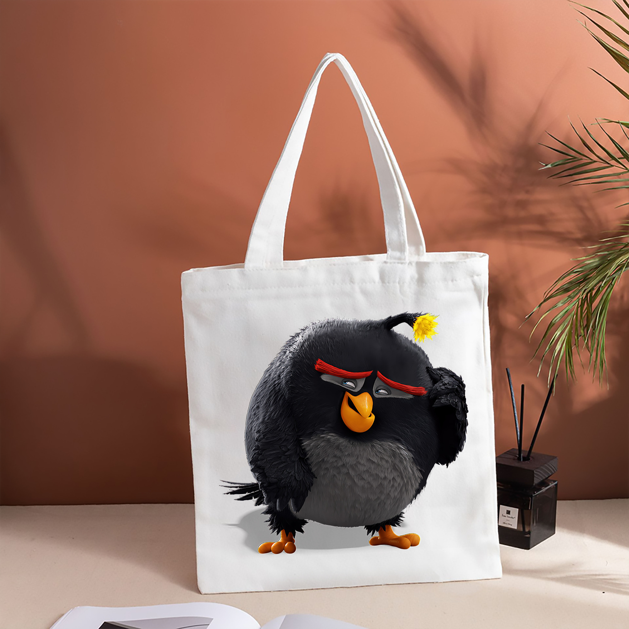 Angry Birds アングリーバード 縦型キャンバス生地手提げバッグ　トートバッグ
