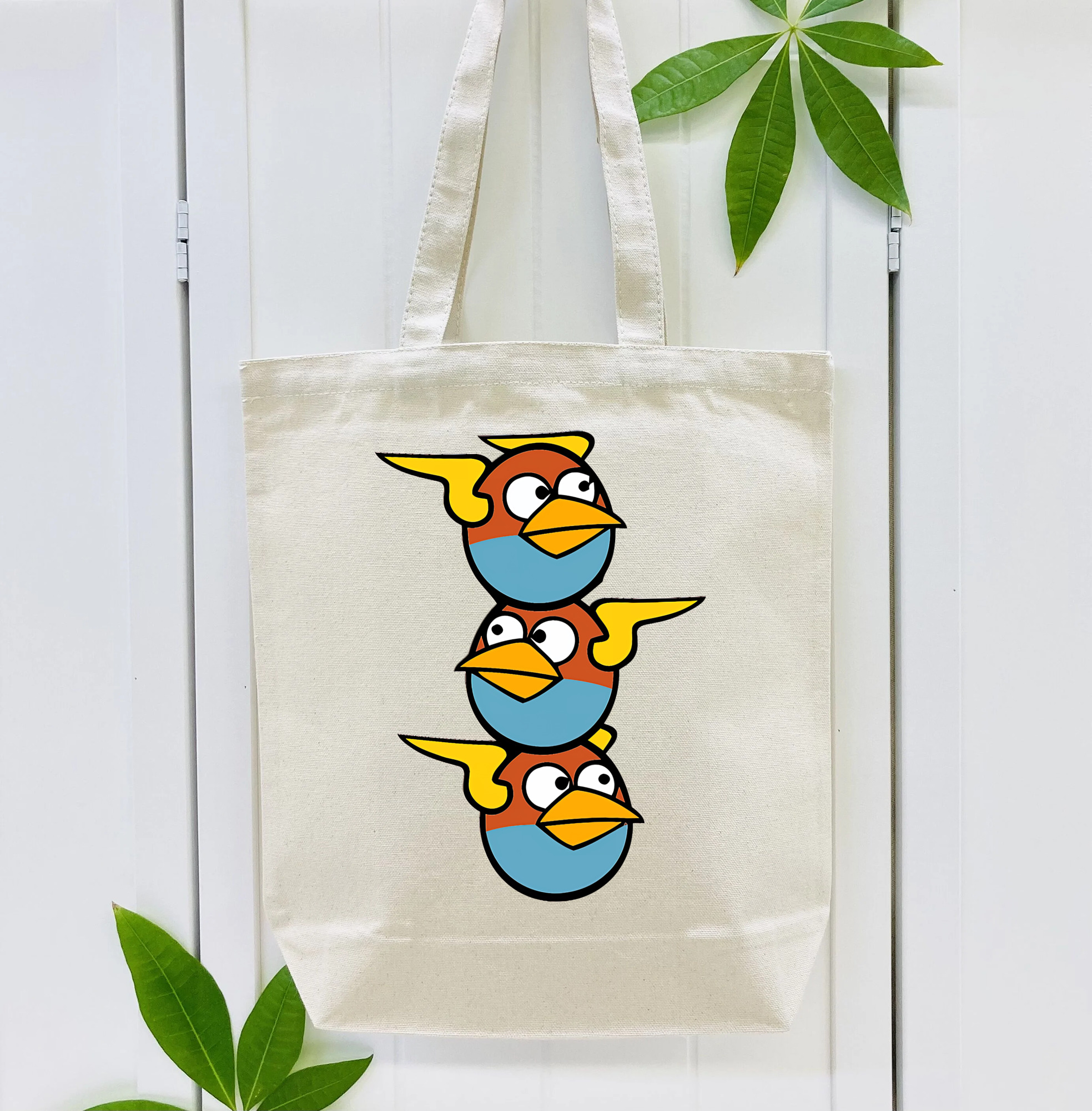 Angry Birds アングリーバード 縦型キャンバス生地手提げバッグ　トートバッグ