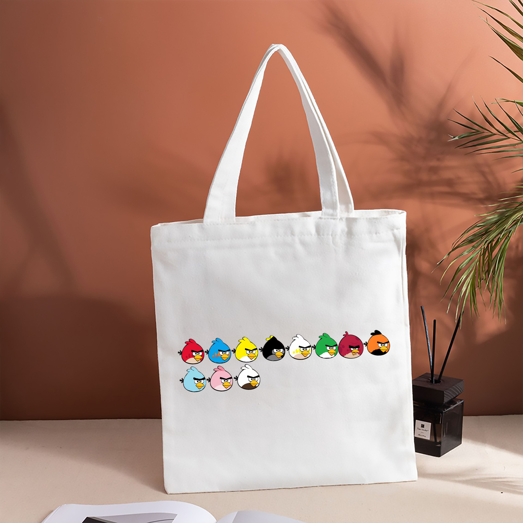 Angry Birds アングリーバード 縦型キャンバス生地手提げバッグ　トートバッグ