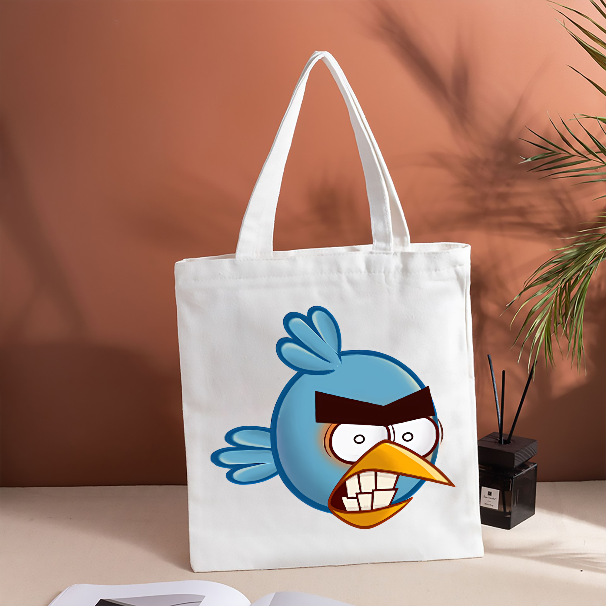 Angry Birds アングリーバード 縦型キャンバス生地手提げバッグ　トートバッグ