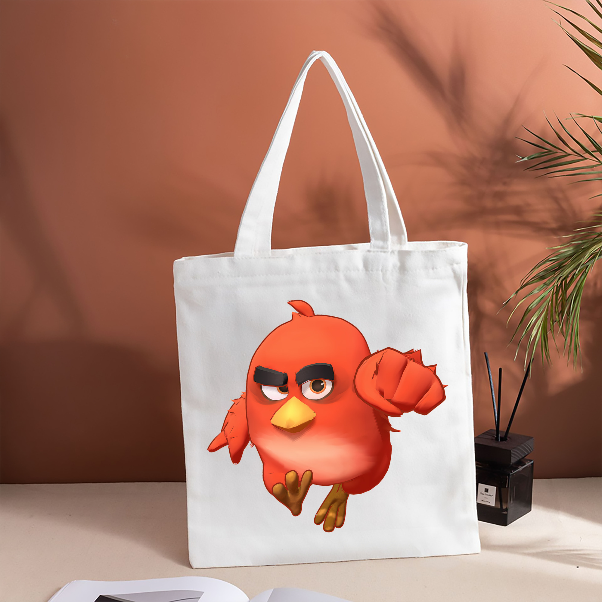 Angry Birds アングリーバード 縦型キャンバス生地手提げバッグ　トートバッグ