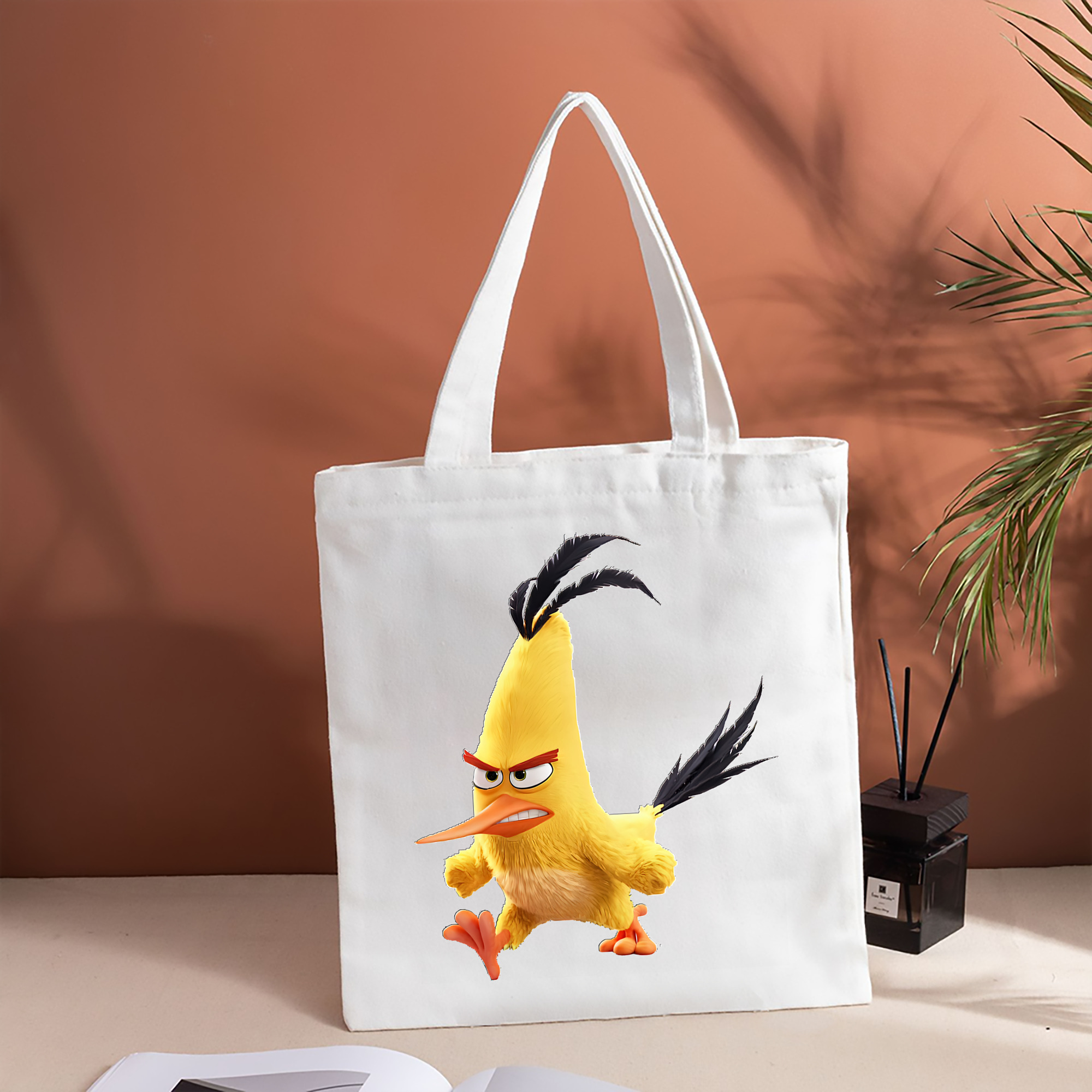 Angry Birds アングリーバード 縦型キャンバス生地手提げバッグ　トートバッグ