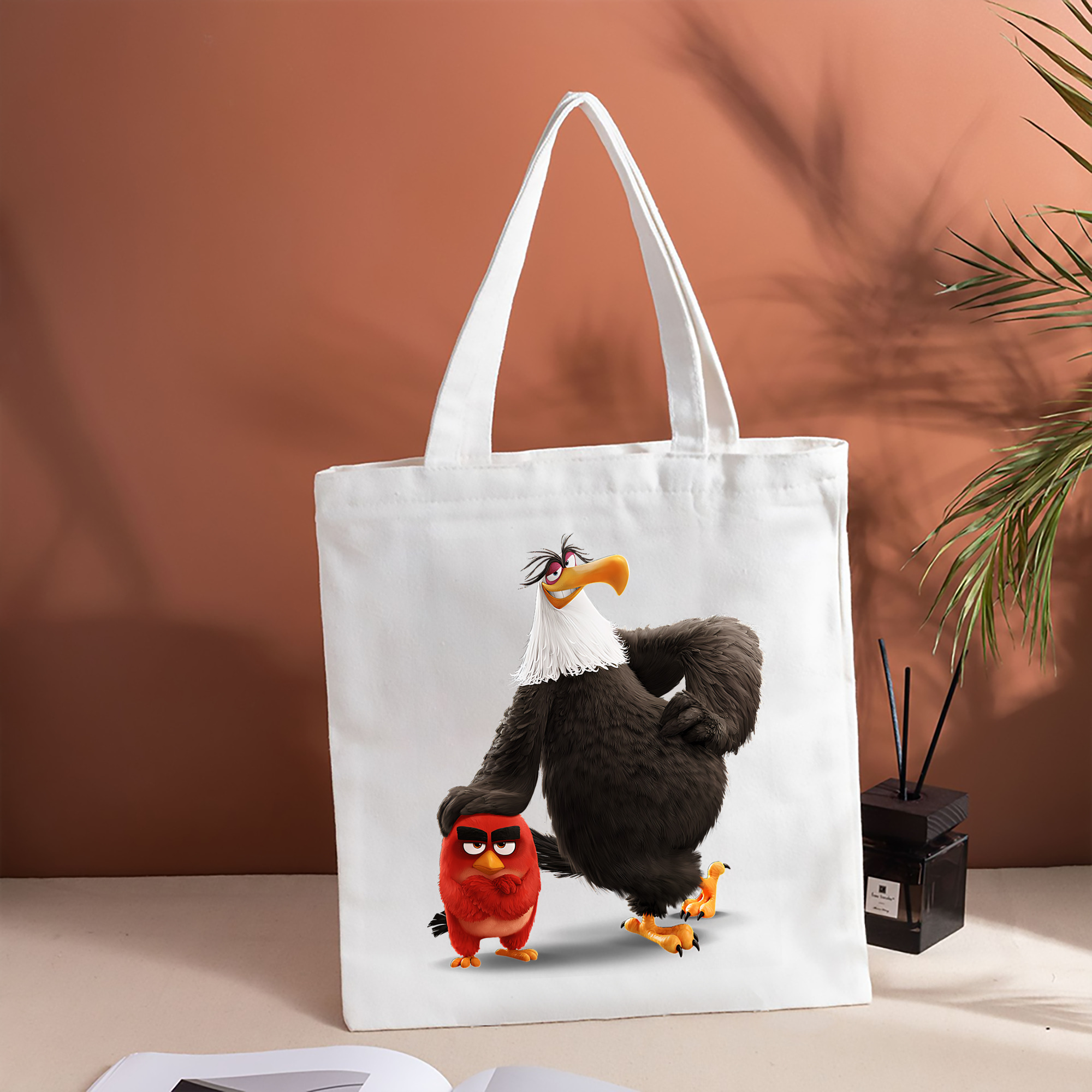 Angry Birds アングリーバード 縦型キャンバス生地手提げバッグ　トートバッグ