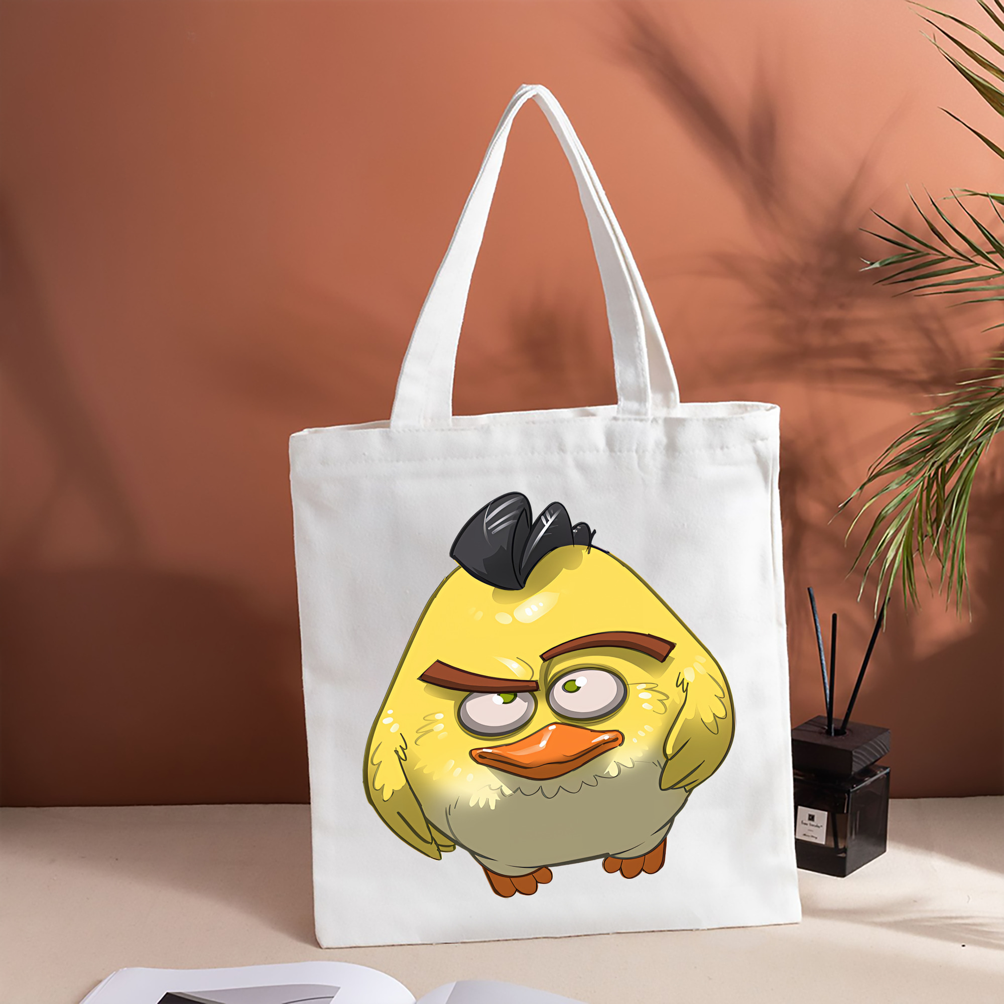 Angry Birds アングリーバード 縦型キャンバス生地手提げバッグ　トートバッグ