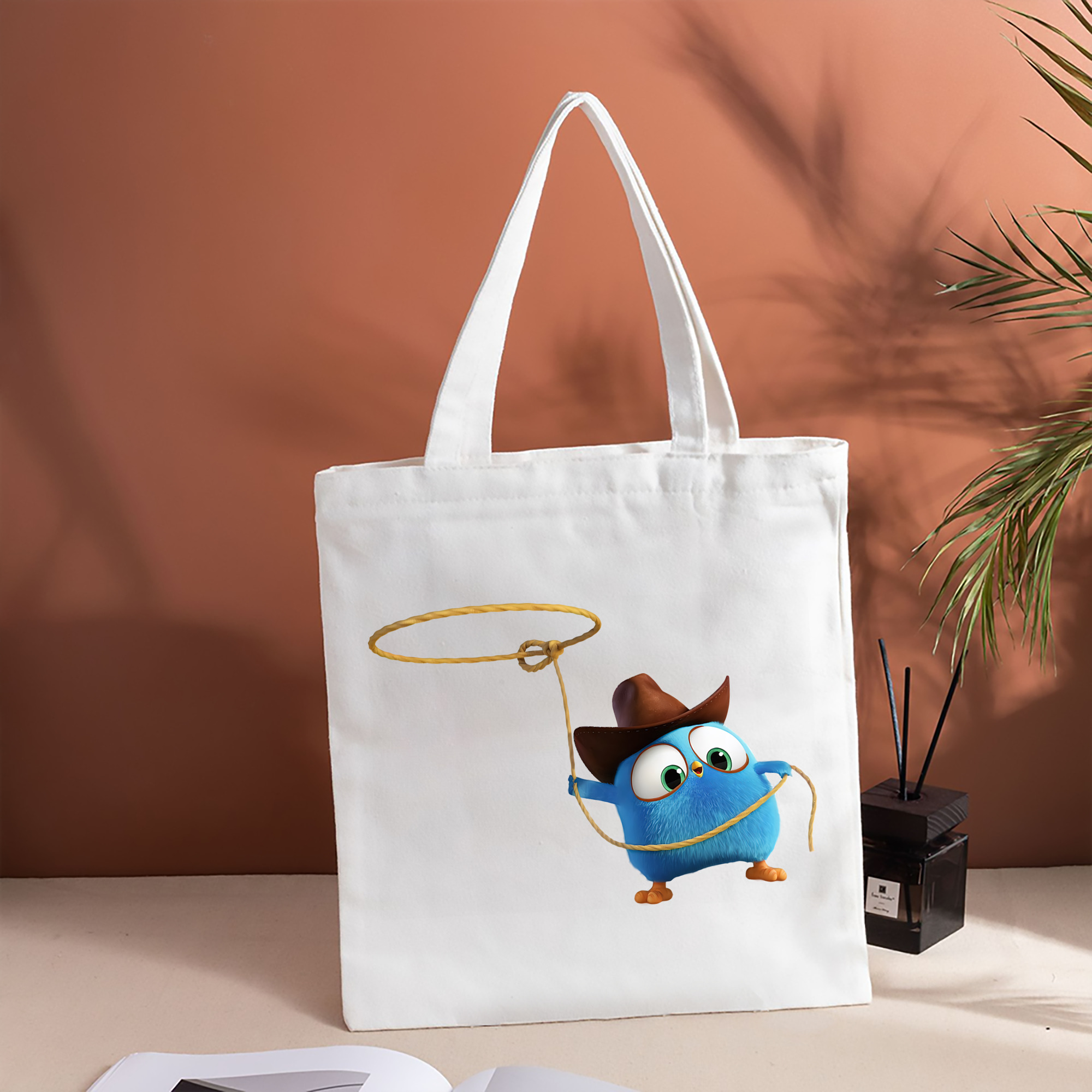 Angry Birds アングリーバード 縦型キャンバス生地手提げバッグ　トートバッグ