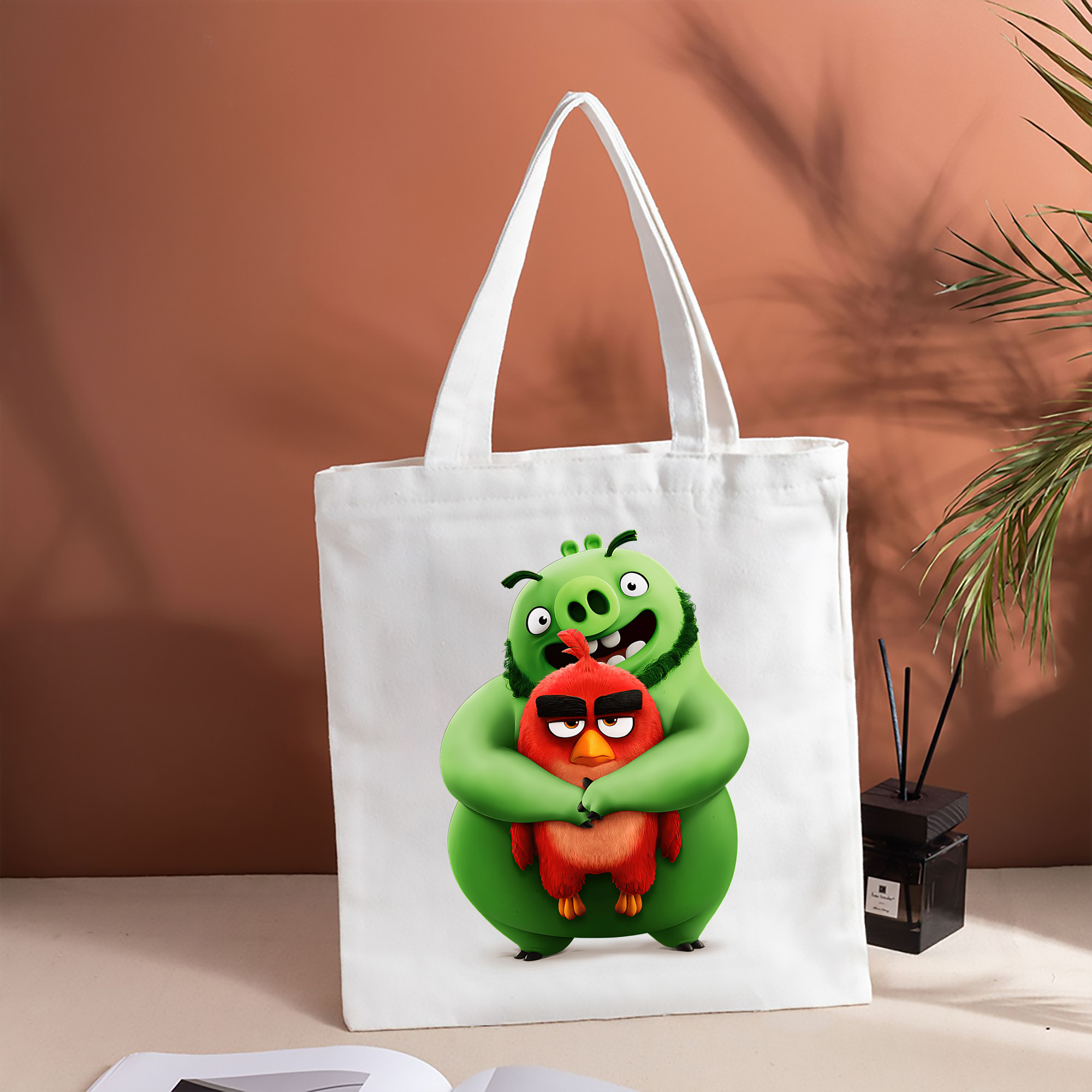 Angry Birds アングリーバード 縦型キャンバス生地手提げバッグ　トートバッグ