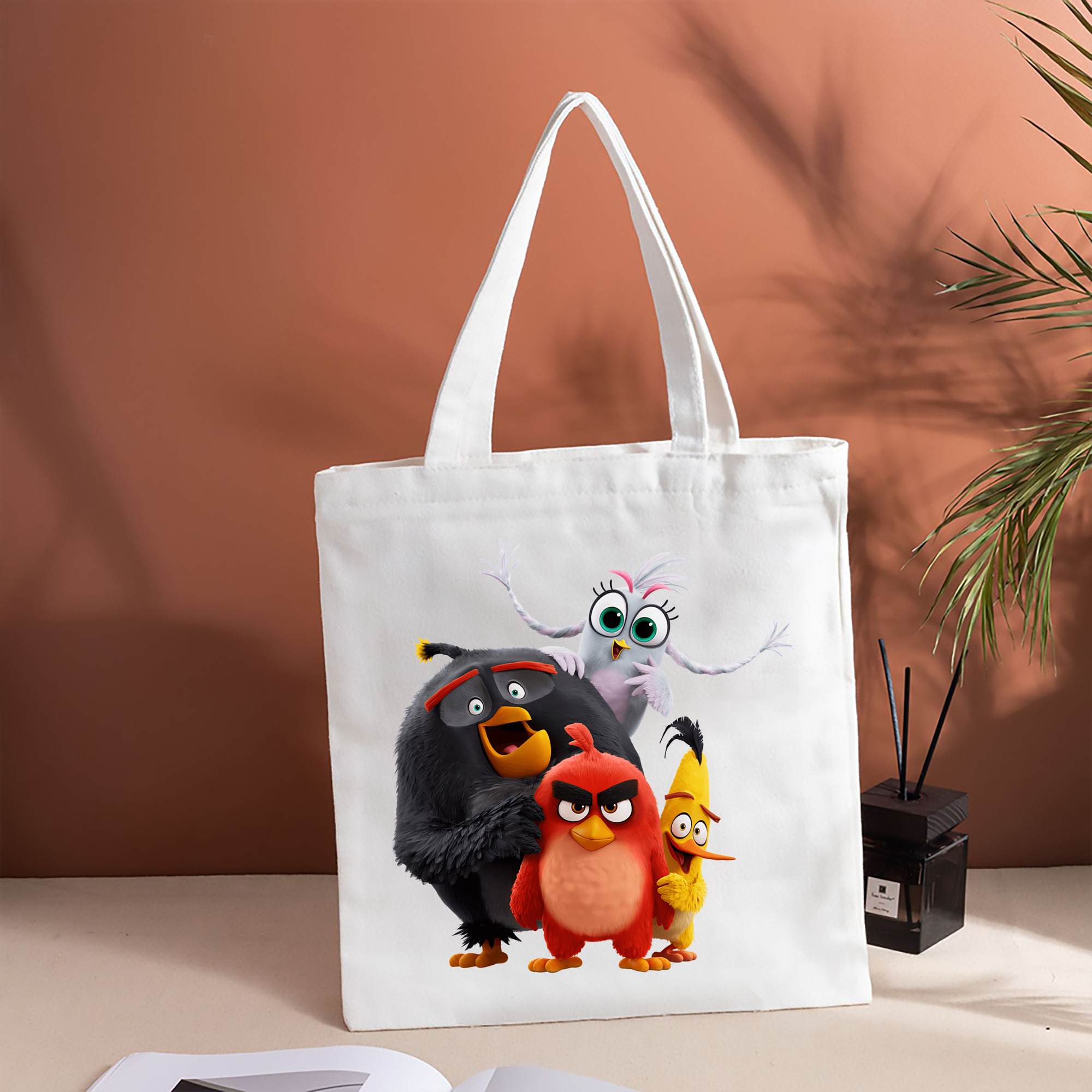 Angry Birds アングリーバード 縦型キャンバス生地手提げバッグ　トートバッグ