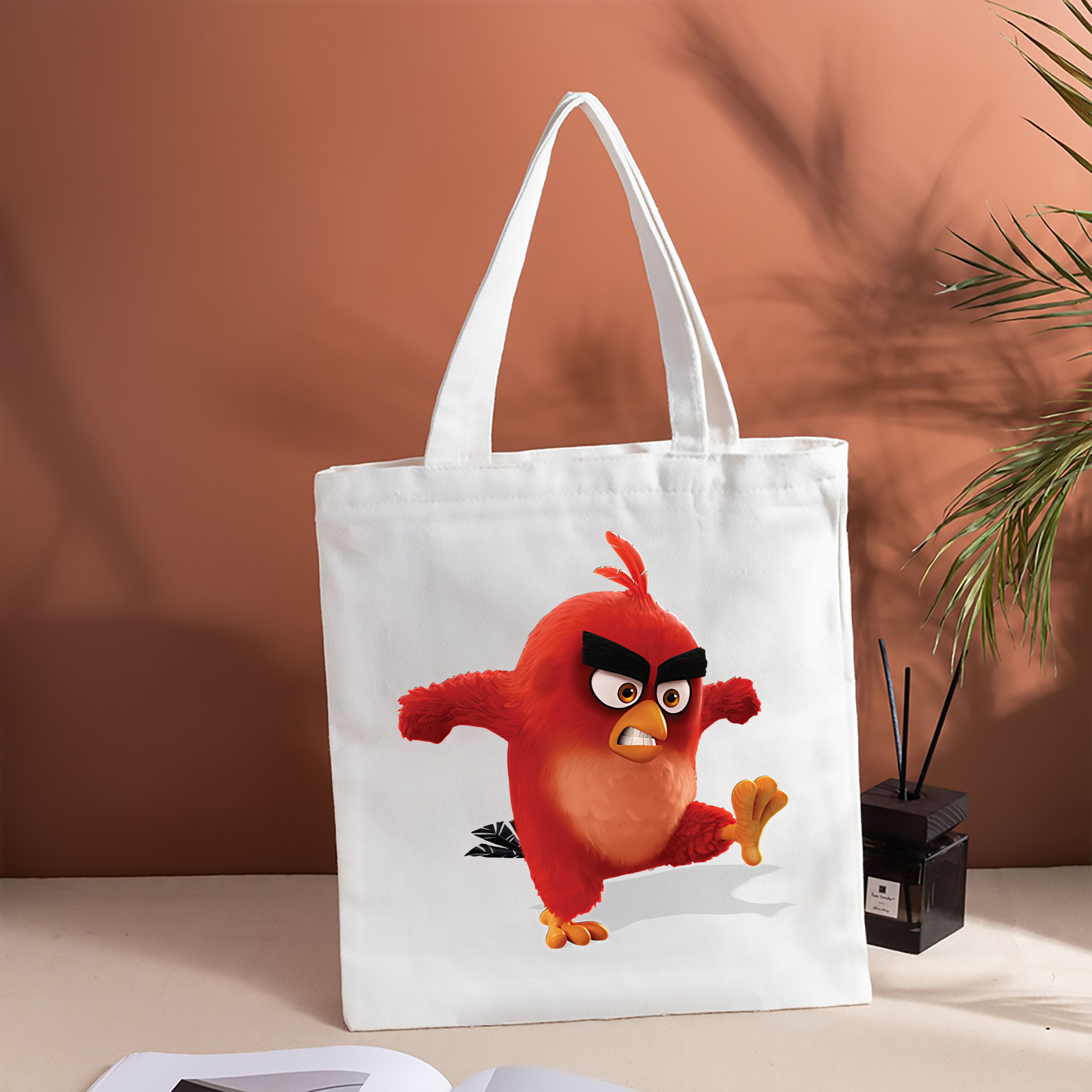 Angry Birds アングリーバード 縦型キャンバス生地手提げバッグ　トートバッグ