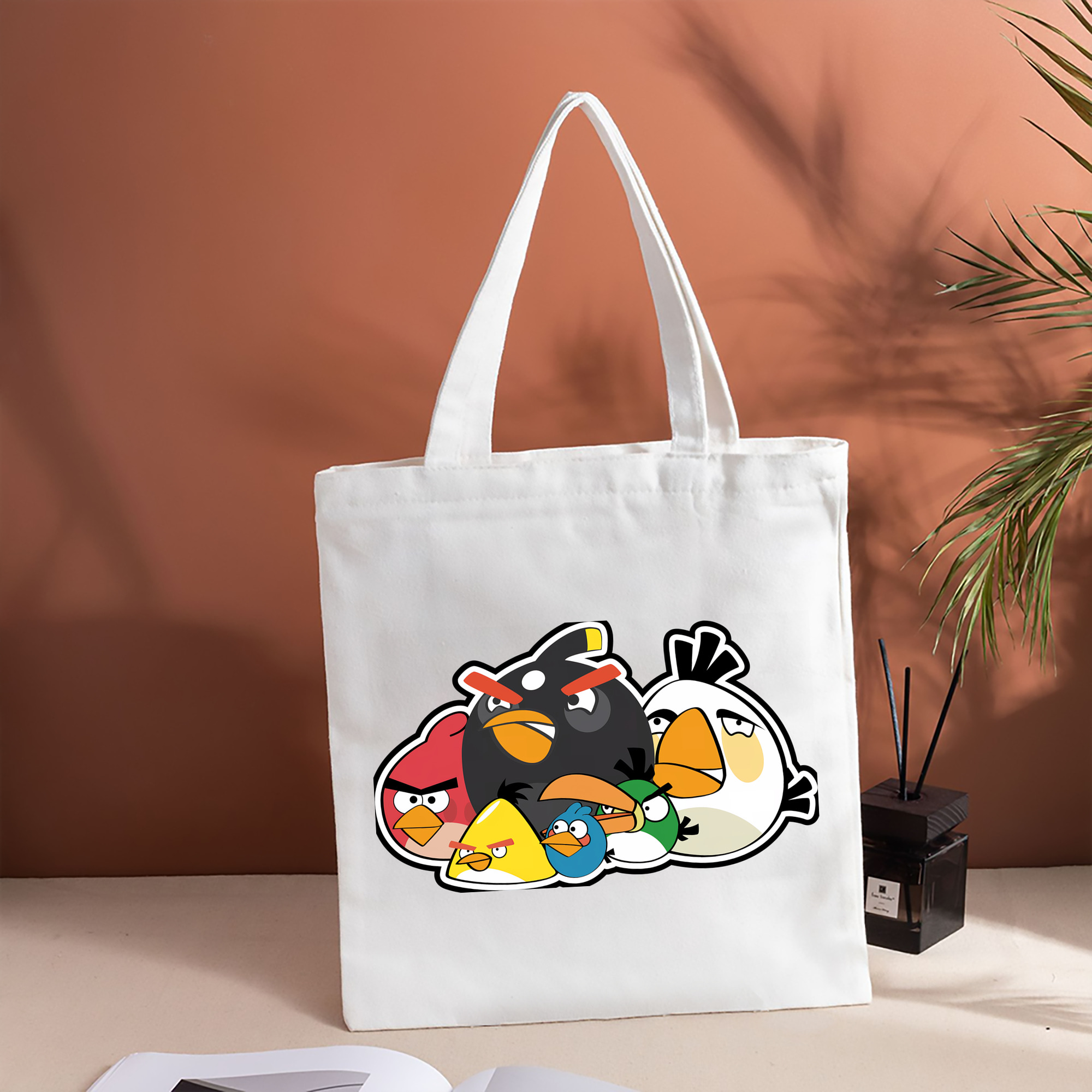 Angry Birds アングリーバード 縦型キャンバス生地手提げバッグ　トートバッグ