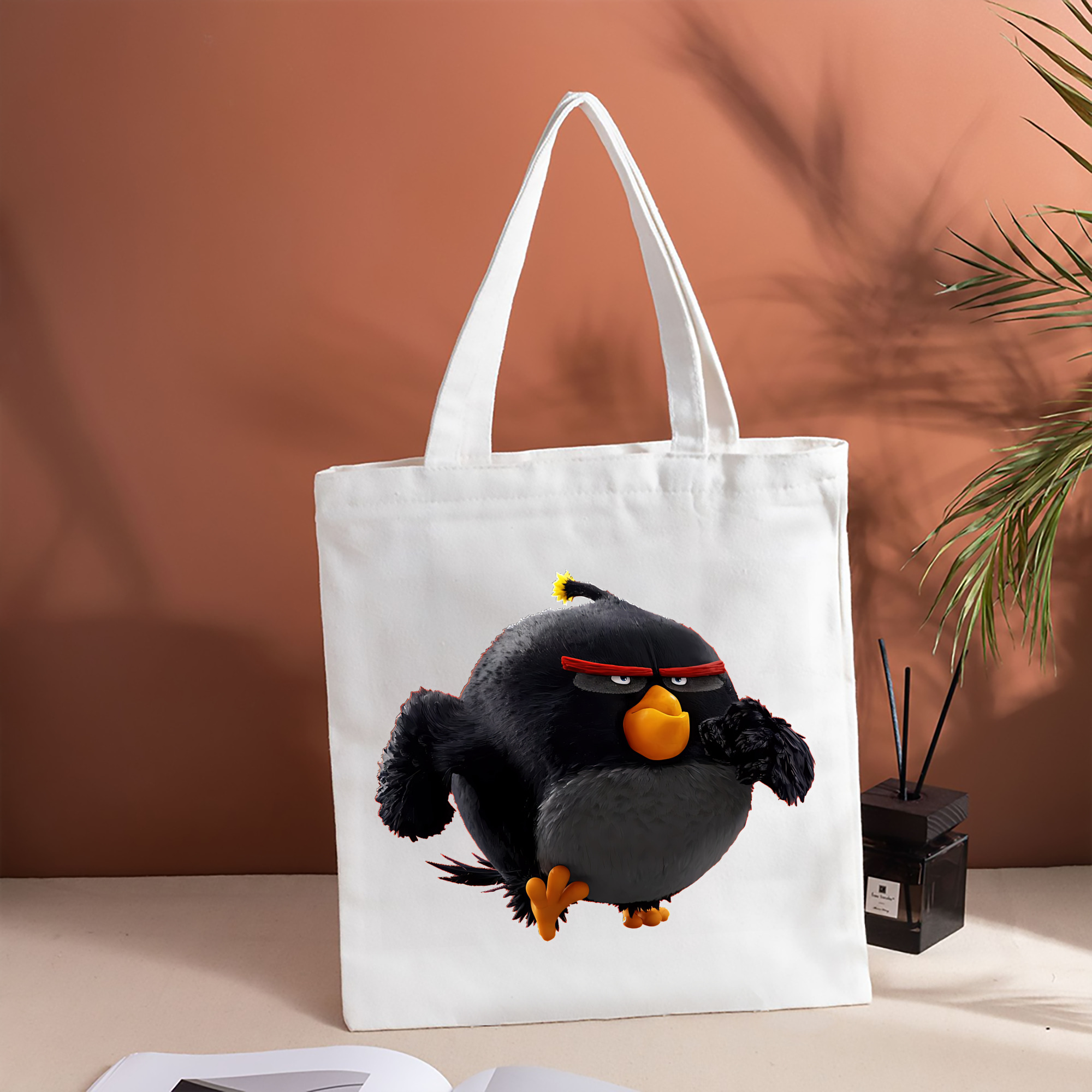 Angry Birds アングリーバード 縦型キャンバス生地手提げバッグ　トートバッグ